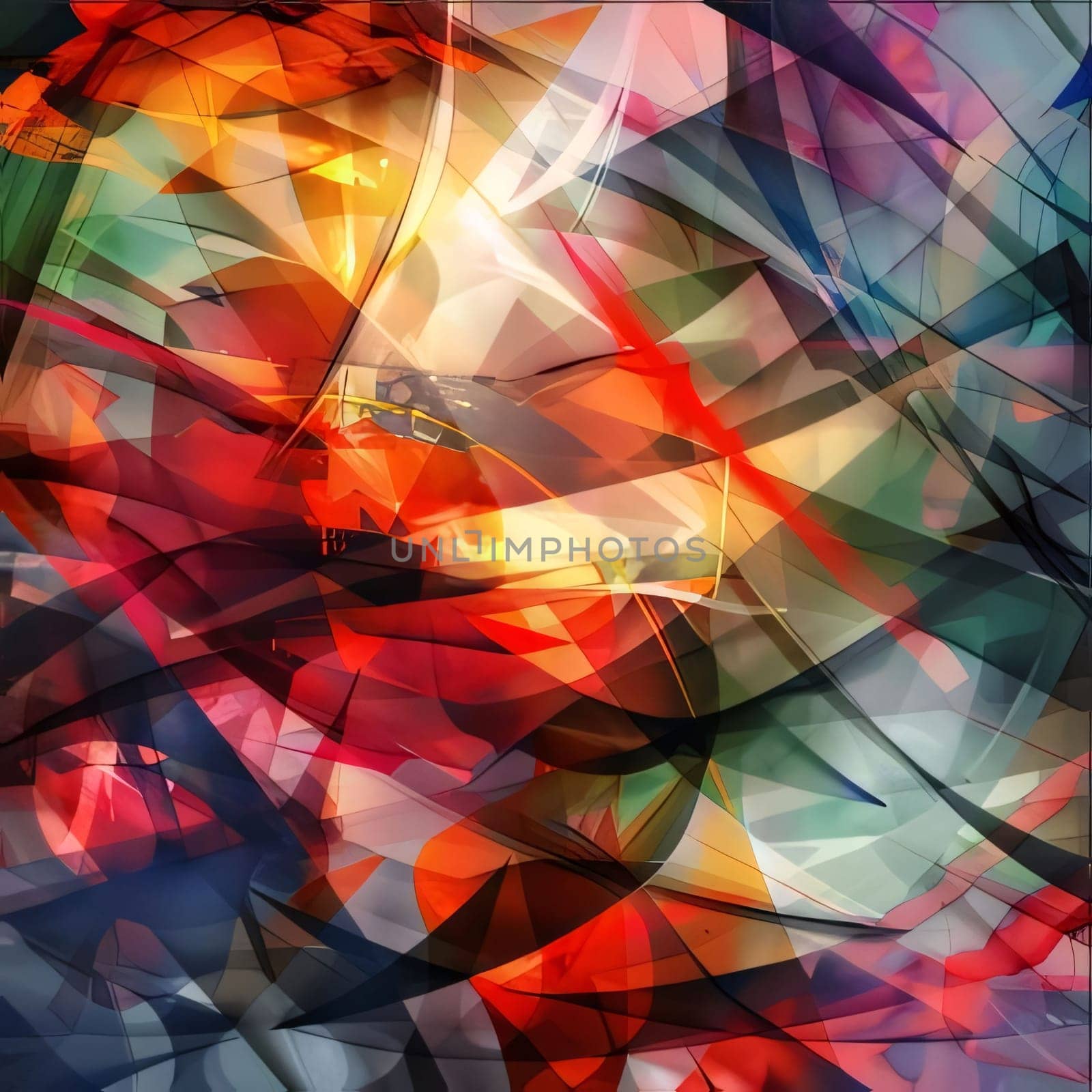 Abstract background design: Abstract background with a lot of multicolored lines, vector illustration