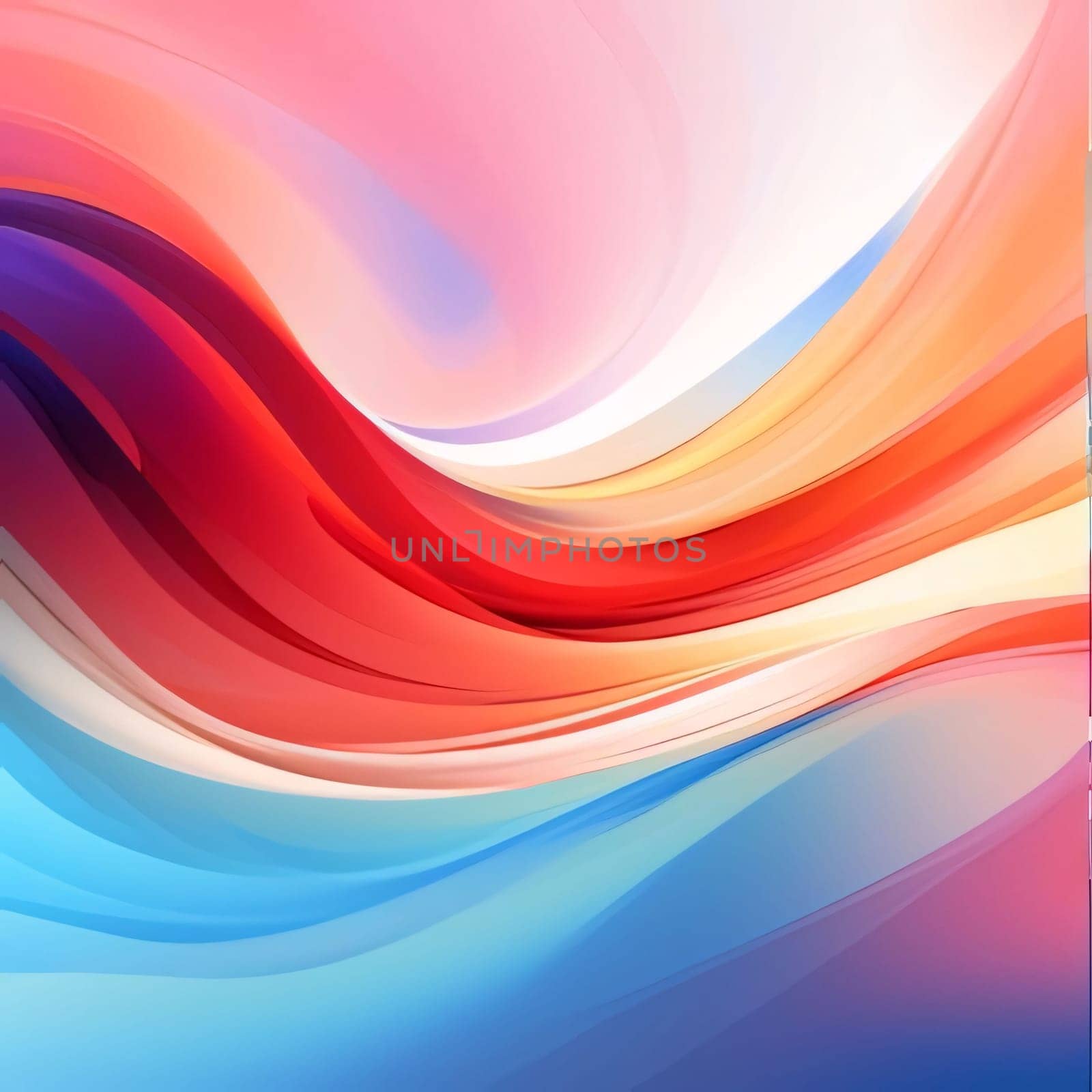 Abstract background design: abstract background with smooth lines in blue, orange and pink colors