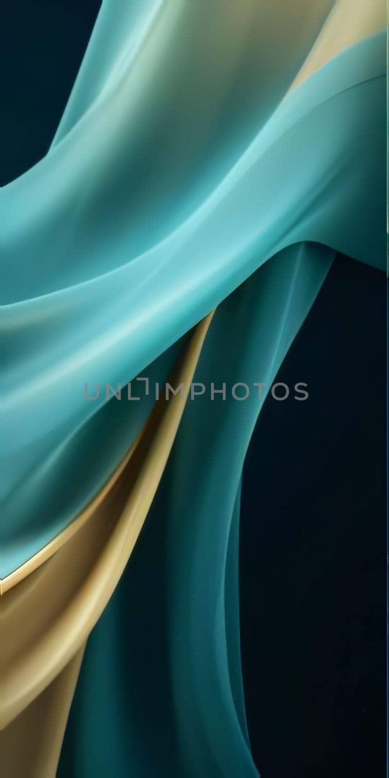 abstract background of blue and yellow silk or satin luxury cloth by ThemesS