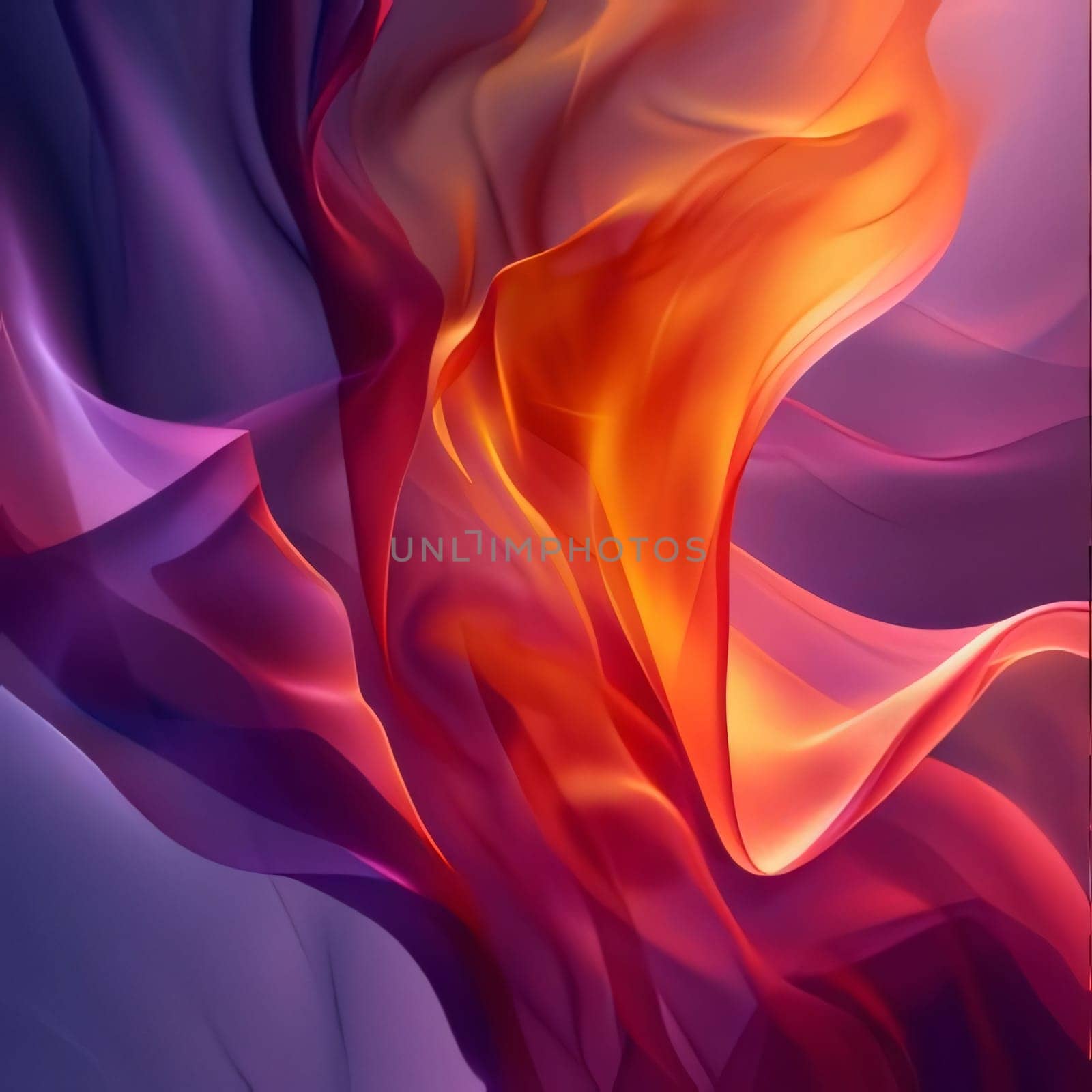 Abstract background design: abstract wavy background with smooth lines in red and orange colors