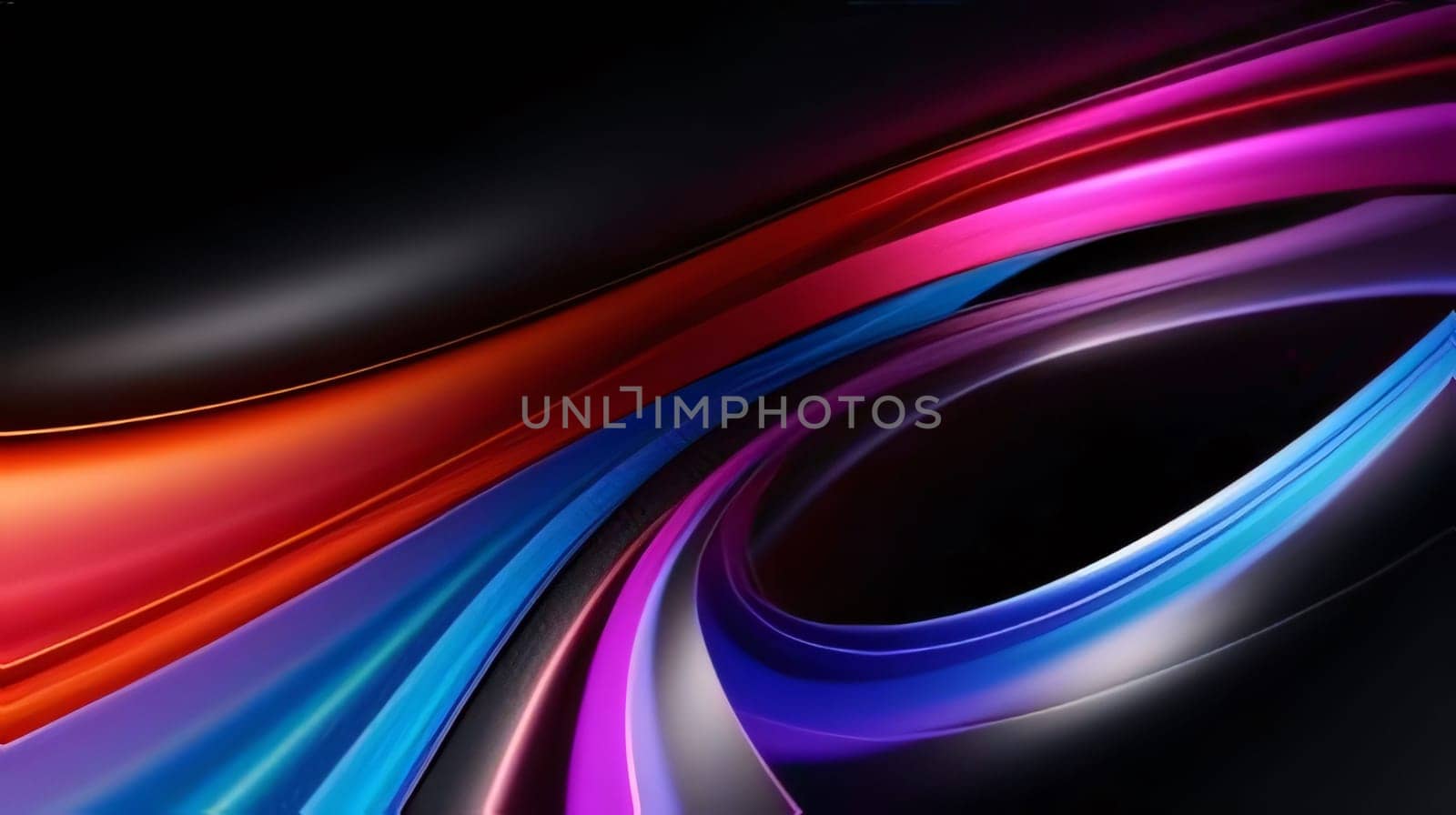 abstract multicolored background with smooth lines, waves and curves by ThemesS