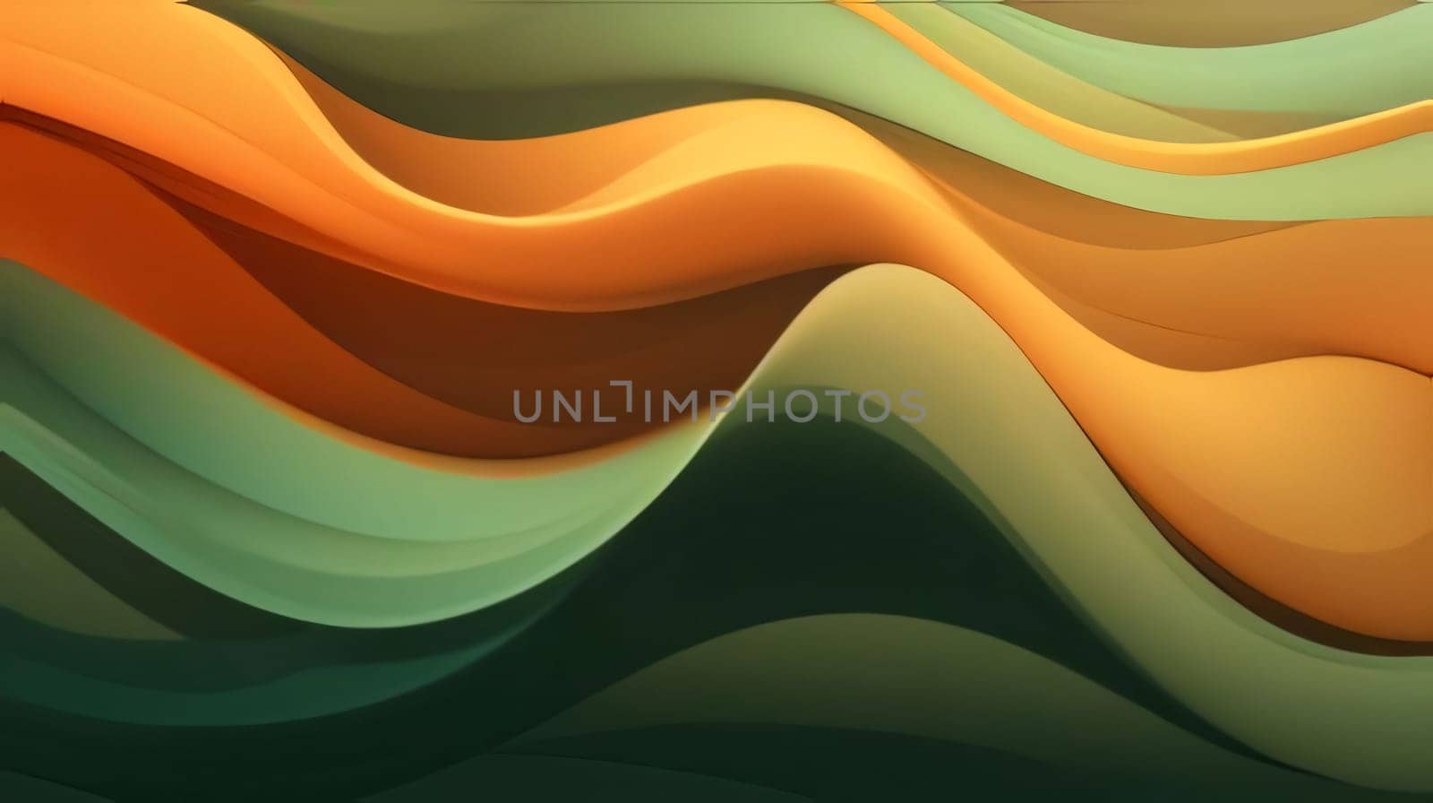 3d rendering of abstract wavy background. Computer generated image. by ThemesS