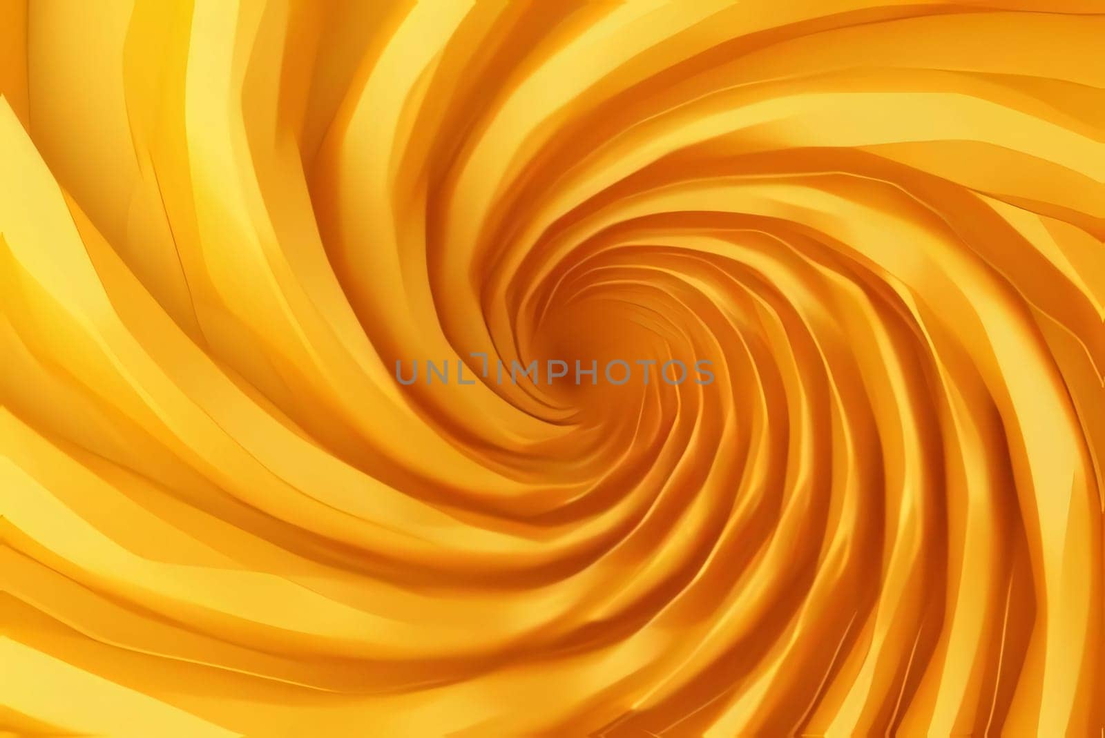 Abstract background design: 3d render of abstract yellow background with spiral. Futuristic background.