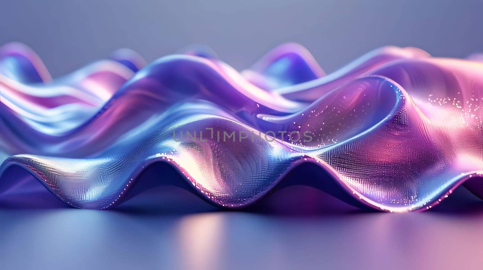 3d rendering of abstract wavy liquid background. Futuristic technology style. by ThemesS