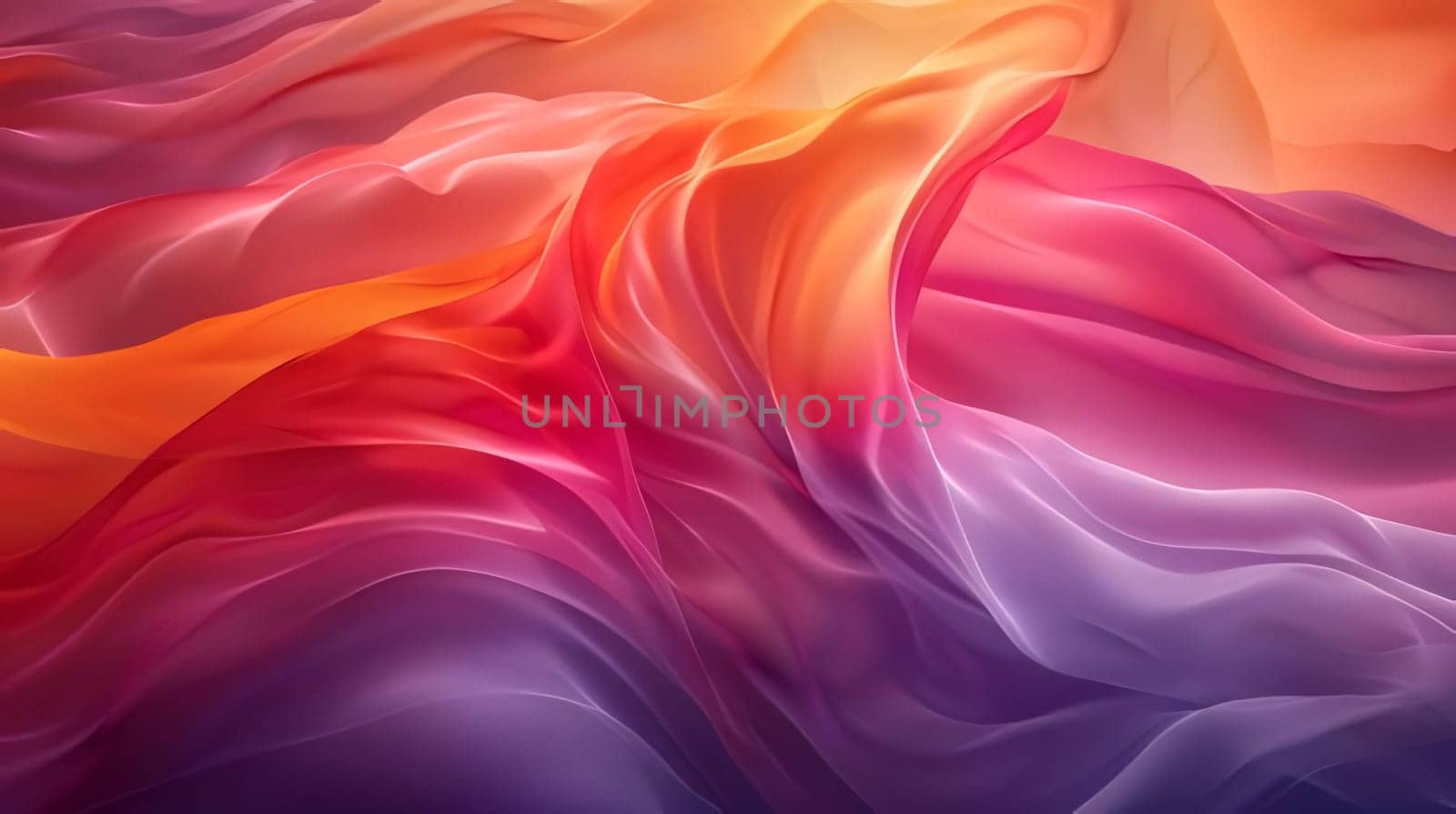 abstract background of colored wavy silk or satin luxury cloth by ThemesS
