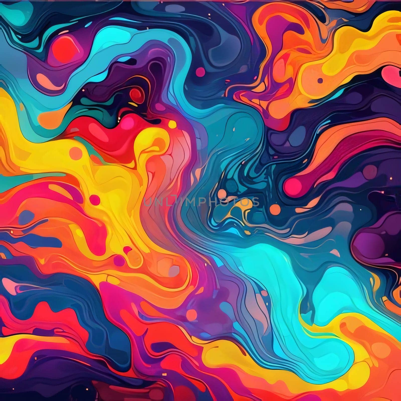 Colorful abstract background. Liquid marble pattern. Vector illustration for your design by ThemesS