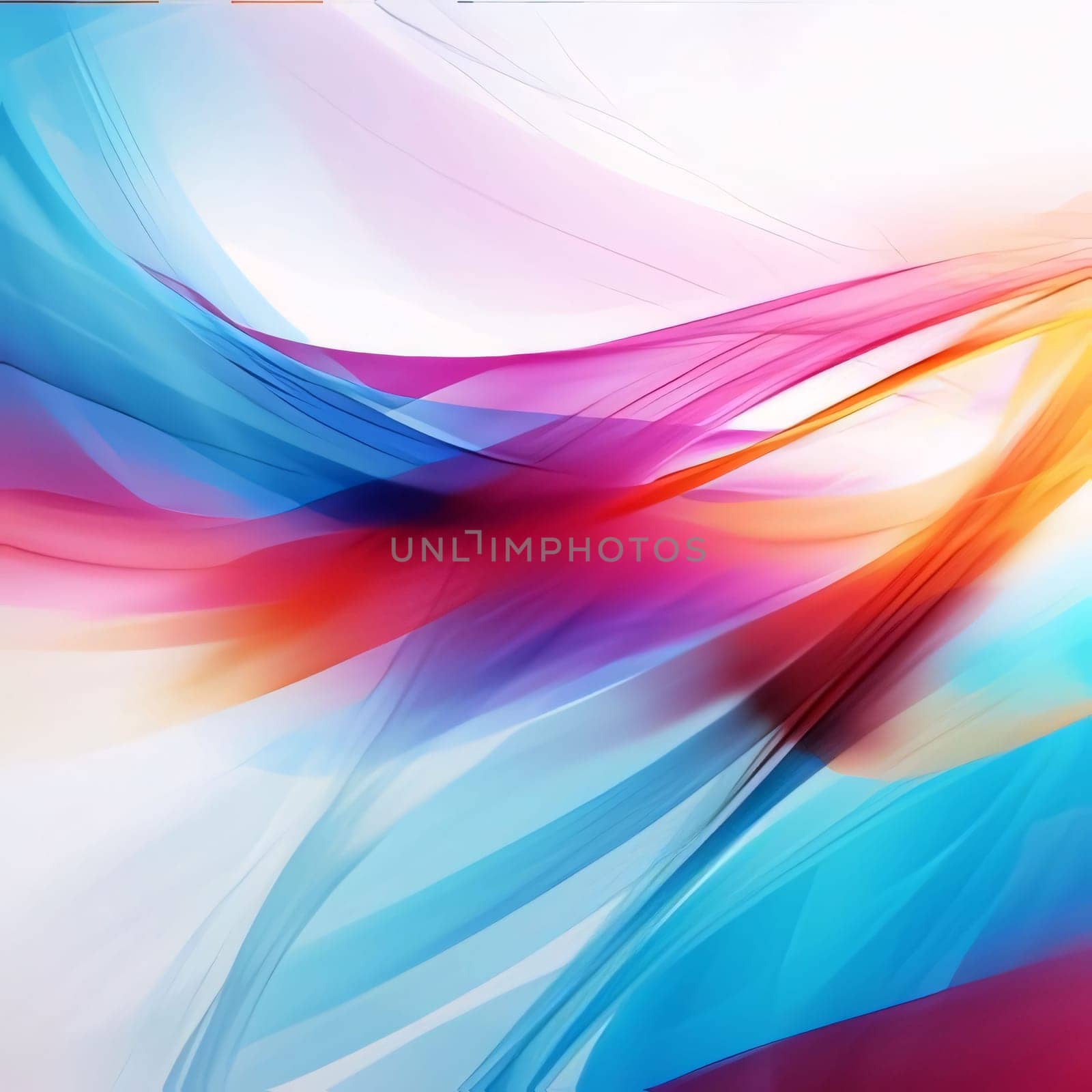 Abstract background design: abstract background with smooth lines in blue, red and yellow colors