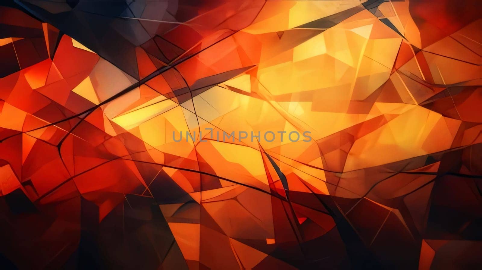 Abstract 3d render of polygonal background. Futuristic technology style. by ThemesS