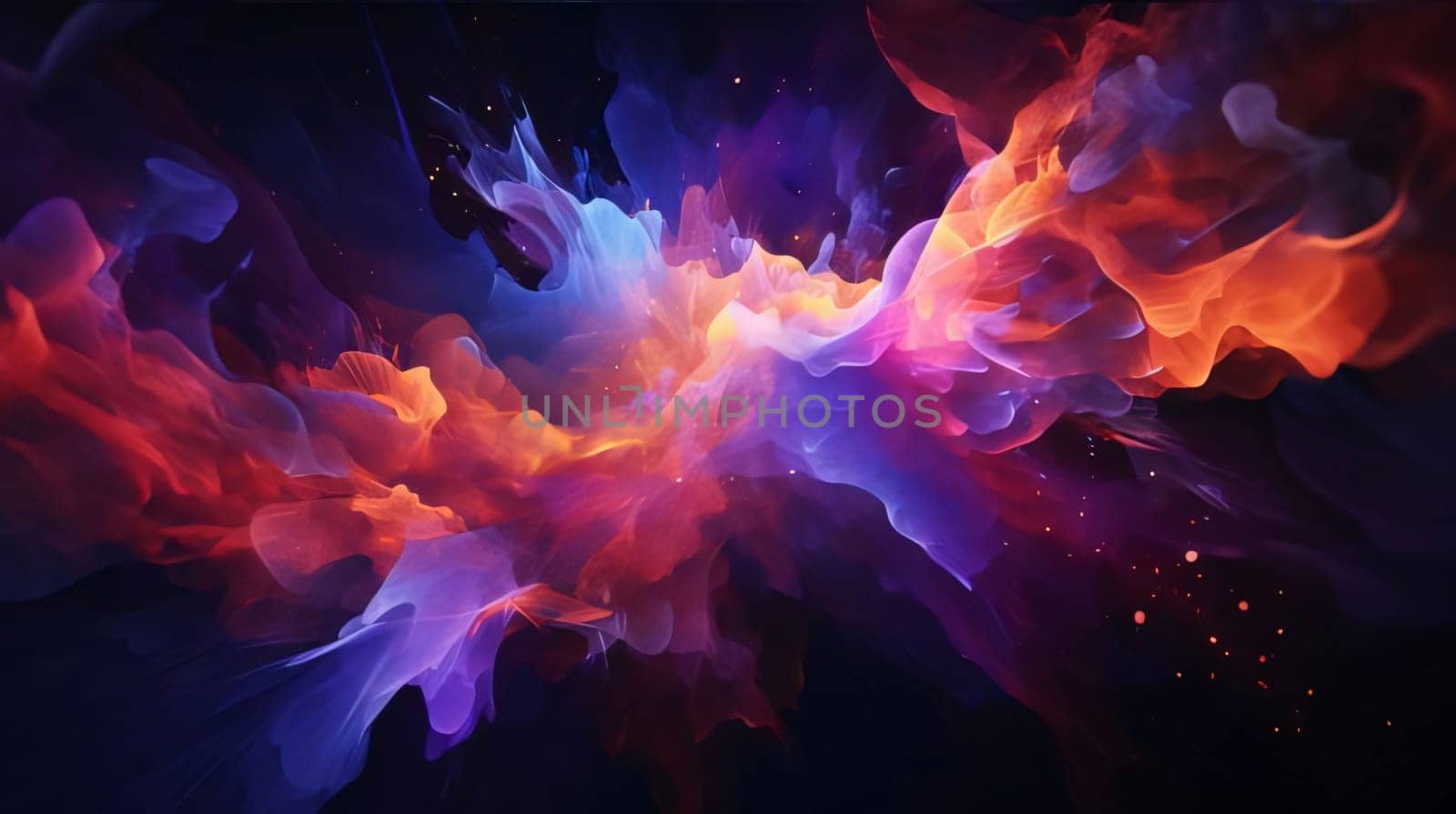 Abstract background design: Abstract background with colorful smoke. Fantasy fractal texture. Digital art. 3D rendering.