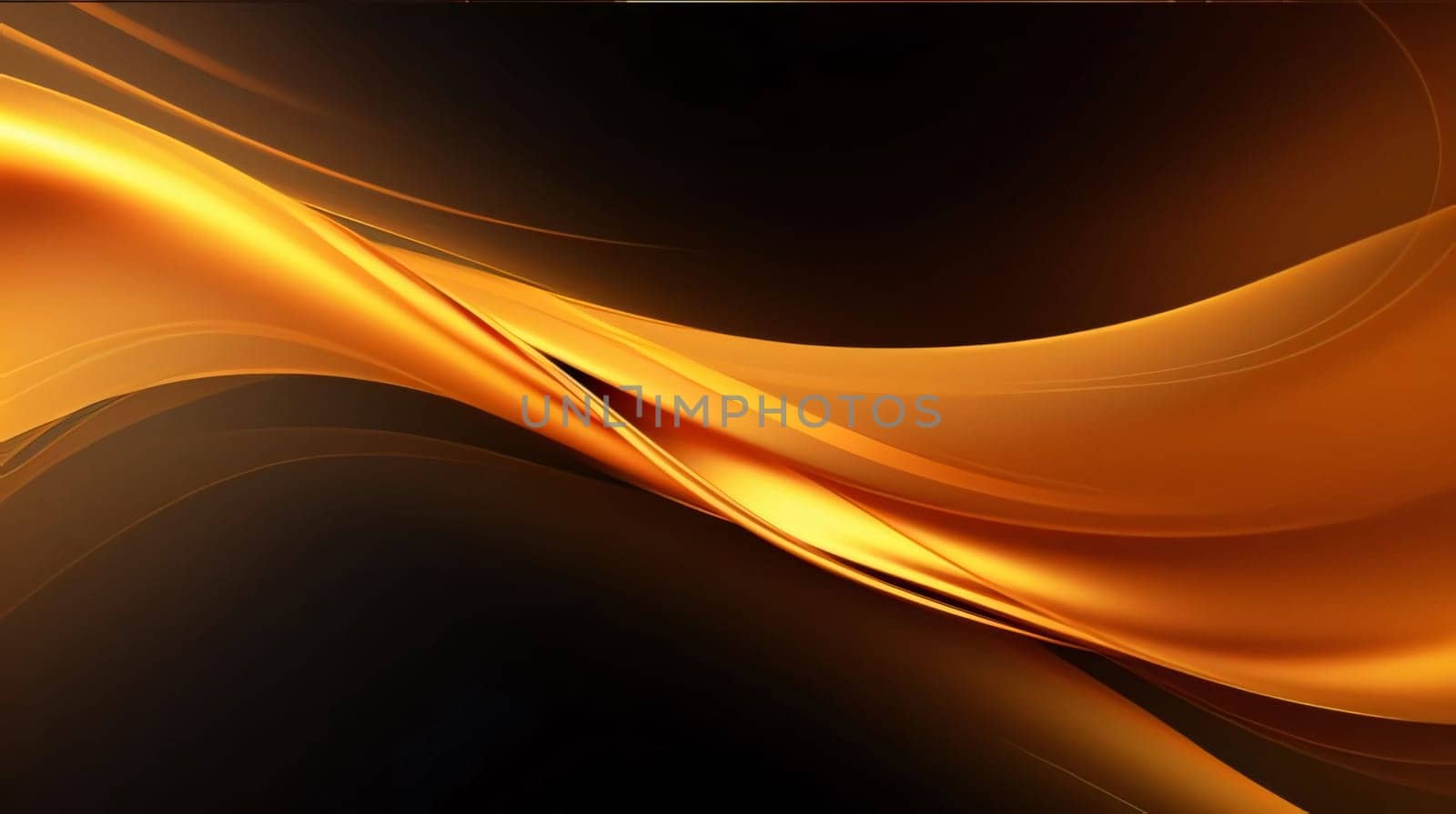 abstract orange background with smooth lines and space for text or image by ThemesS