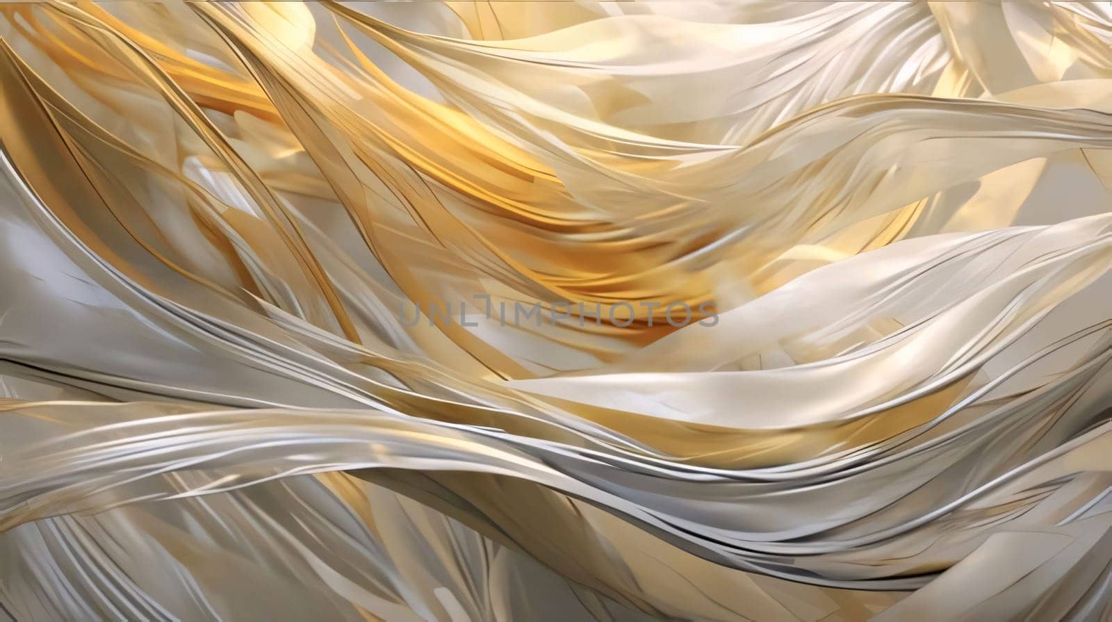 Abstract background design: 3d rendering, abstract background with metallic waves, computer generated images