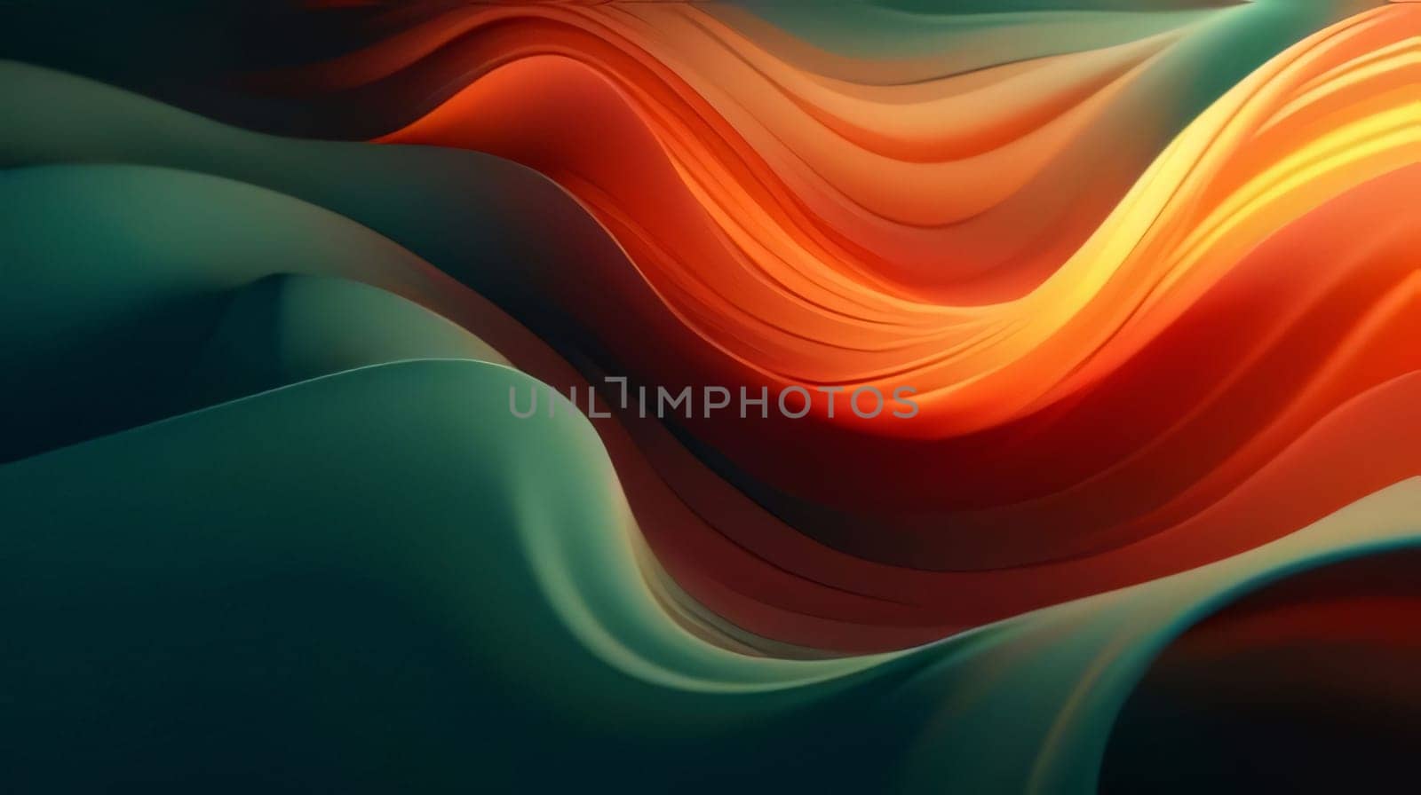 3d rendering of abstract wavy background. Computer generated illustration. by ThemesS