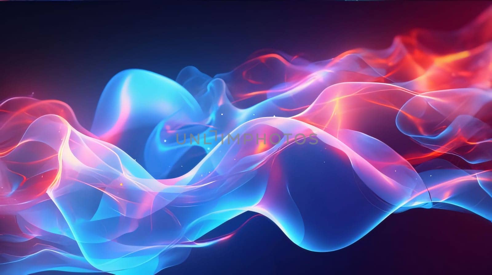 abstract background with blue and red smoke, 3d render illustration by ThemesS