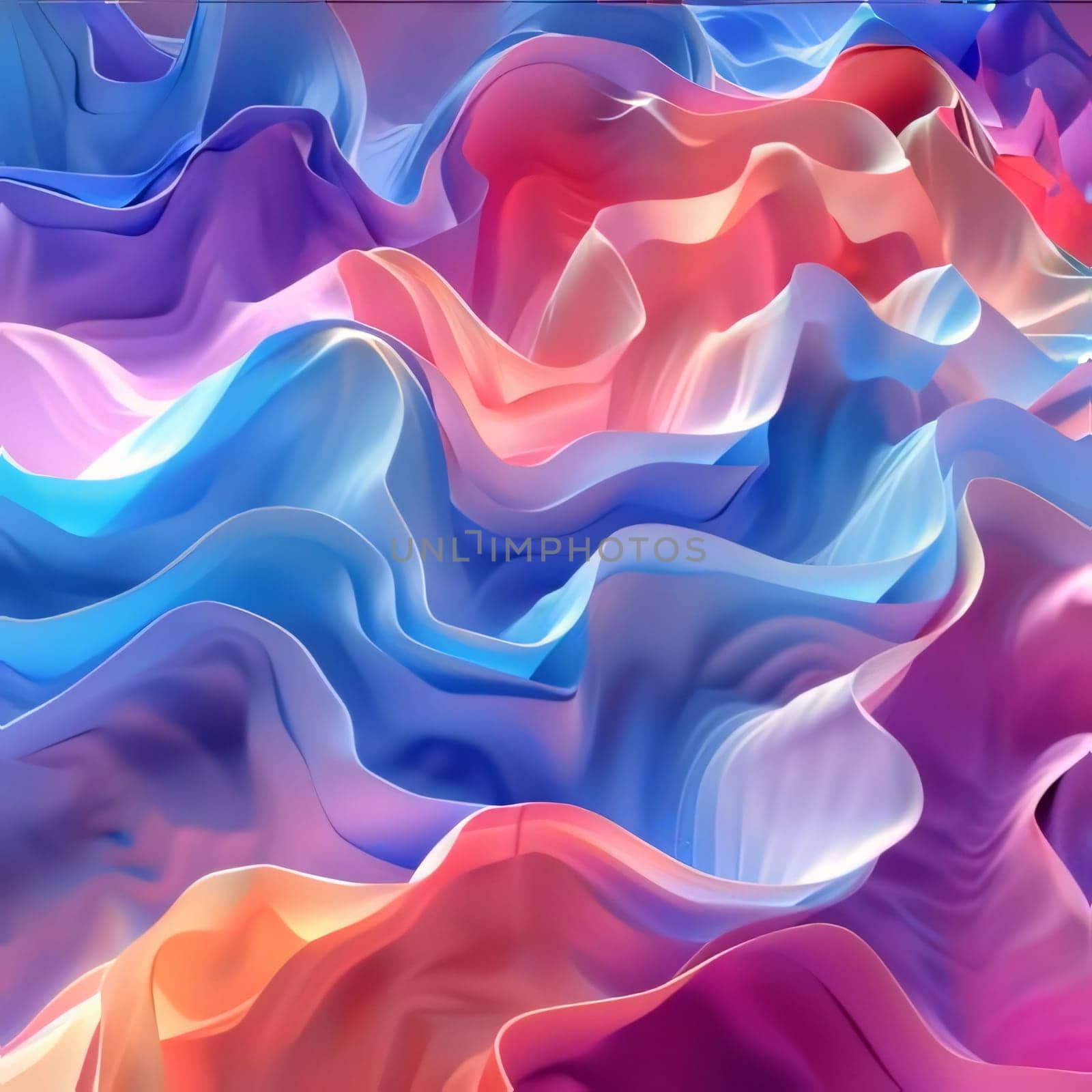 Abstract background with wavy pattern. 3d rendering, 3d illustration. by ThemesS