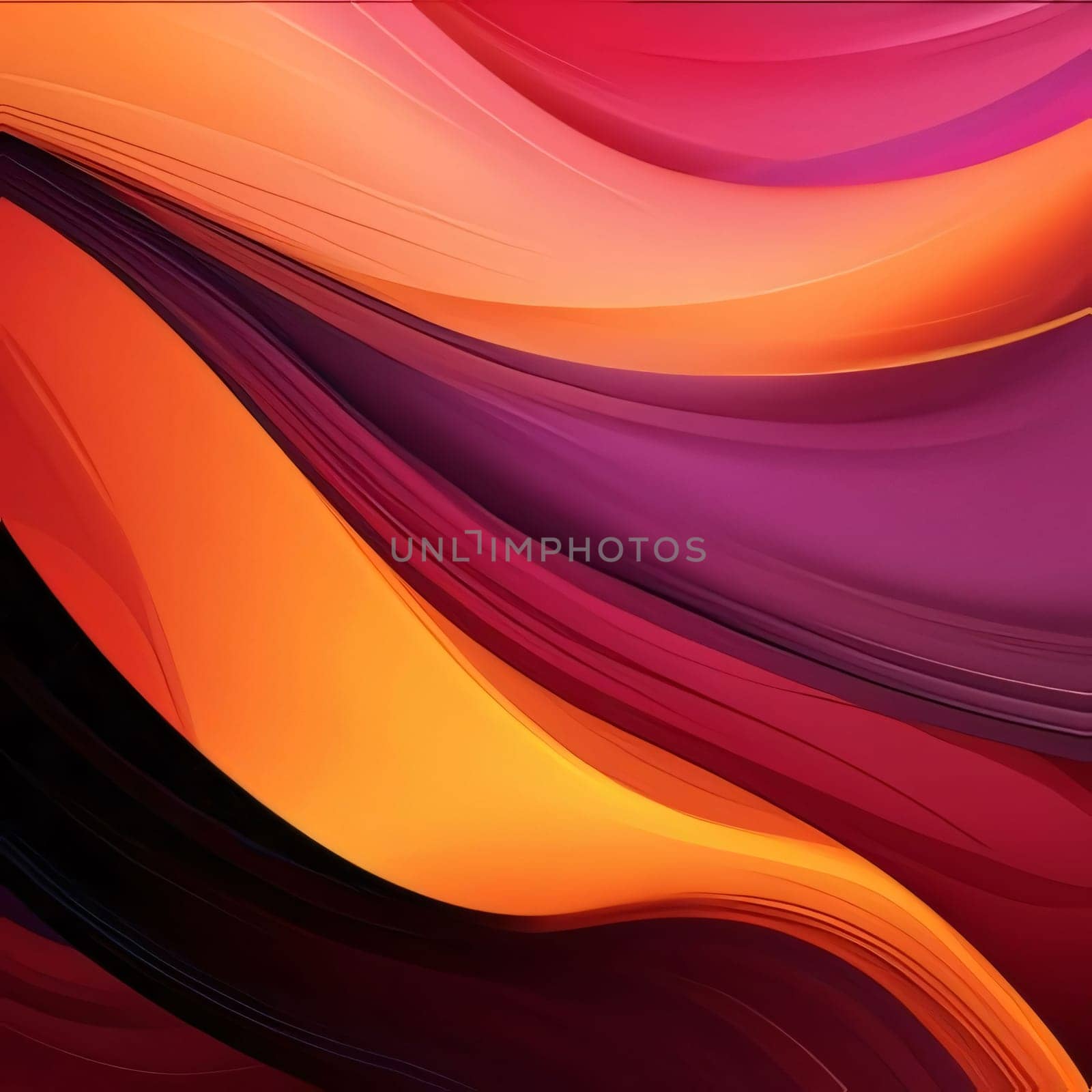 Abstract background design: abstract background with smooth lines in red, orange and yellow colors
