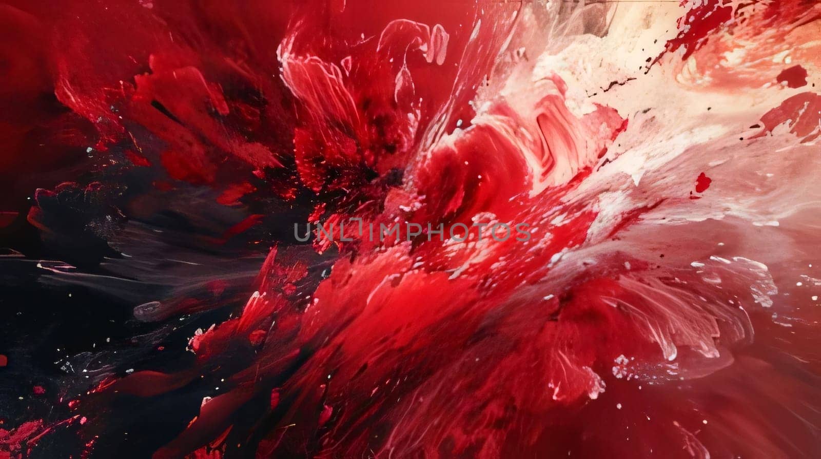 abstract red and black paint background, computer generated abstract background, 3D rendering by ThemesS