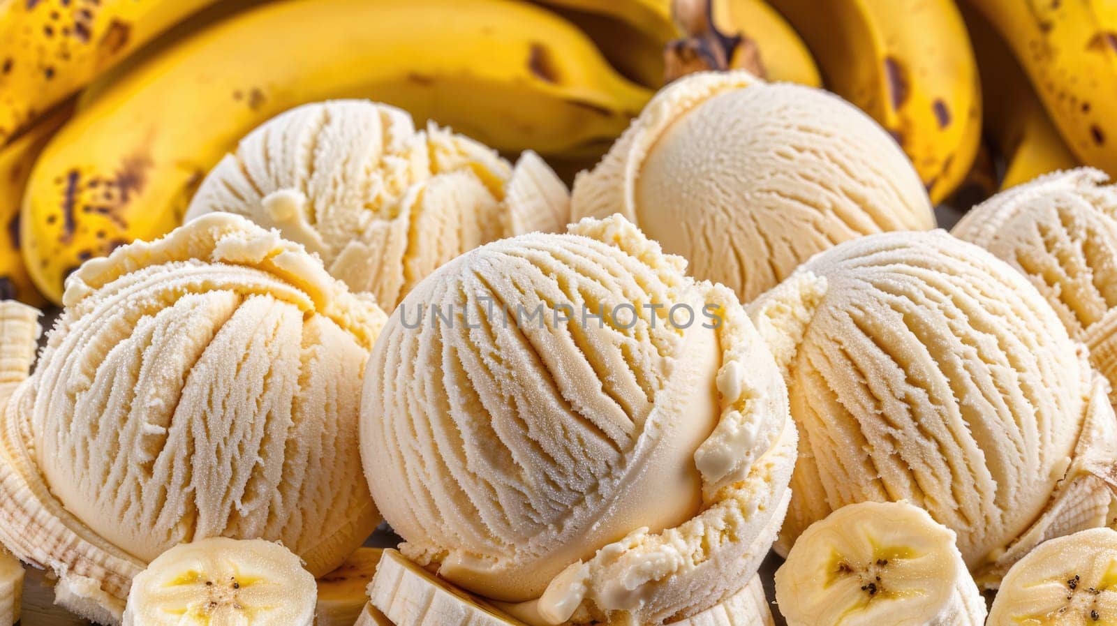 Healthy vegan banana ice cream ready to eat AI