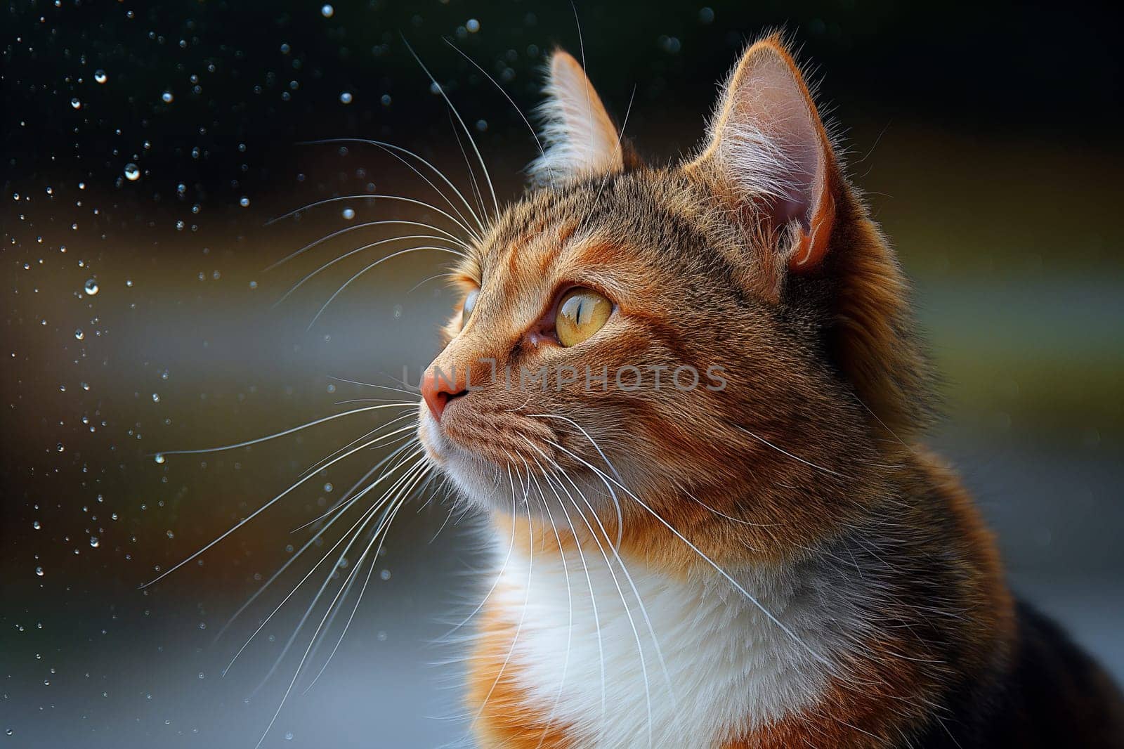 A cat on a tropical beach on sunny day