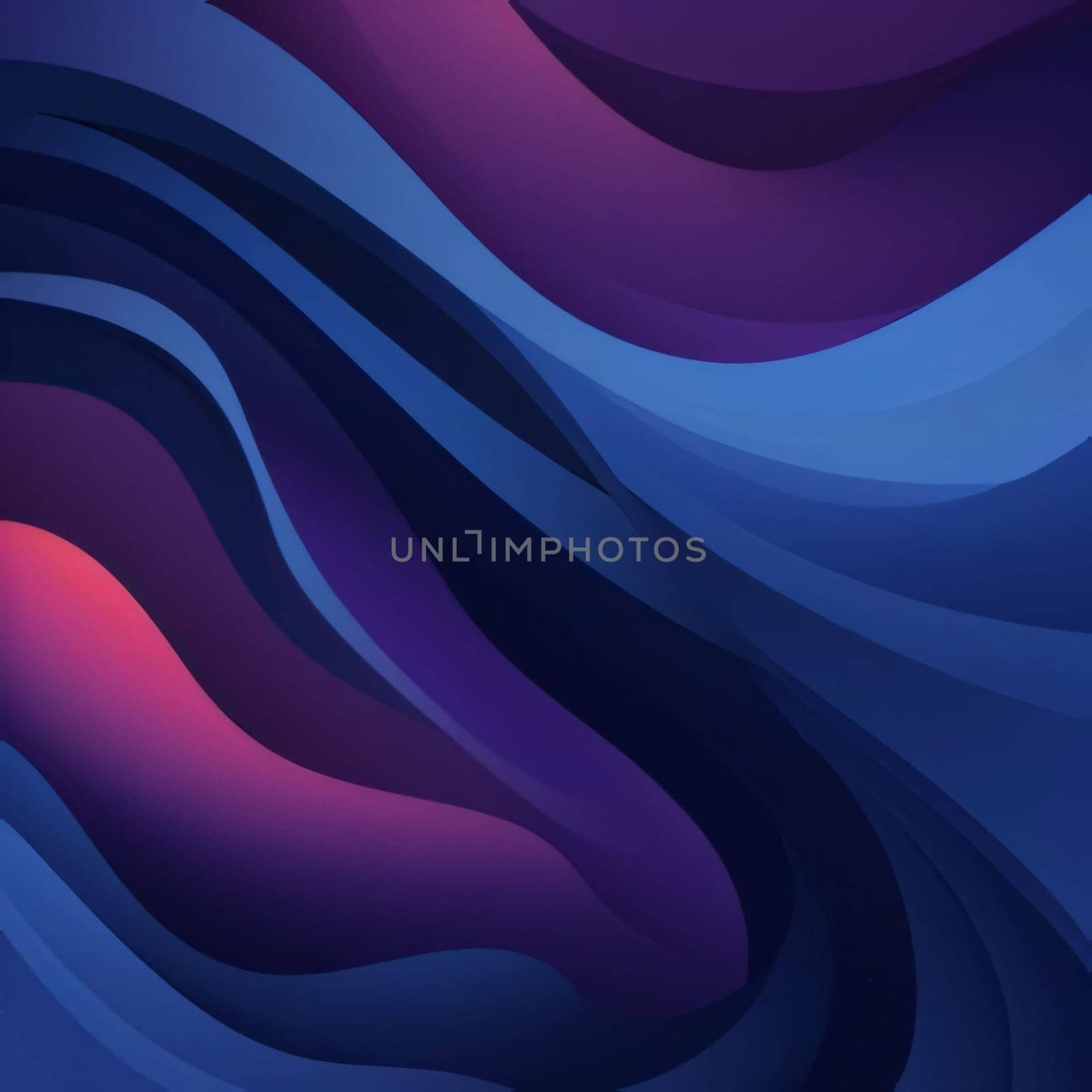 Abstract background with blue and purple wavy lines. Vector illustration. by ThemesS