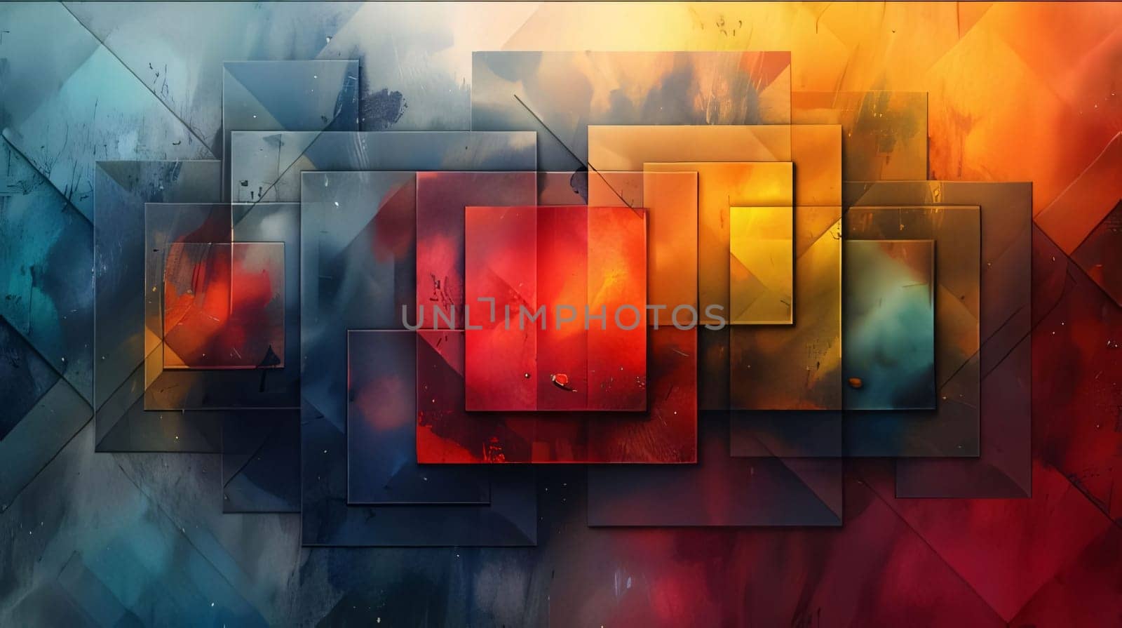 Abstract background design: Abstract background with geometric shapes. 3d rendering. Computer digital drawing.