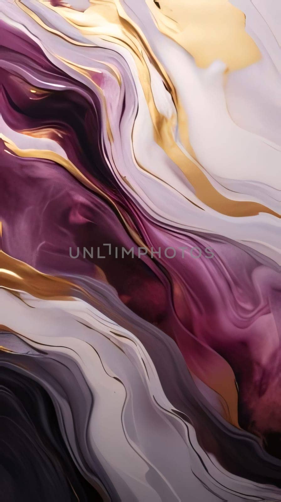 Abstract background of acrylic paint in pink, gold and purple colors. by ThemesS