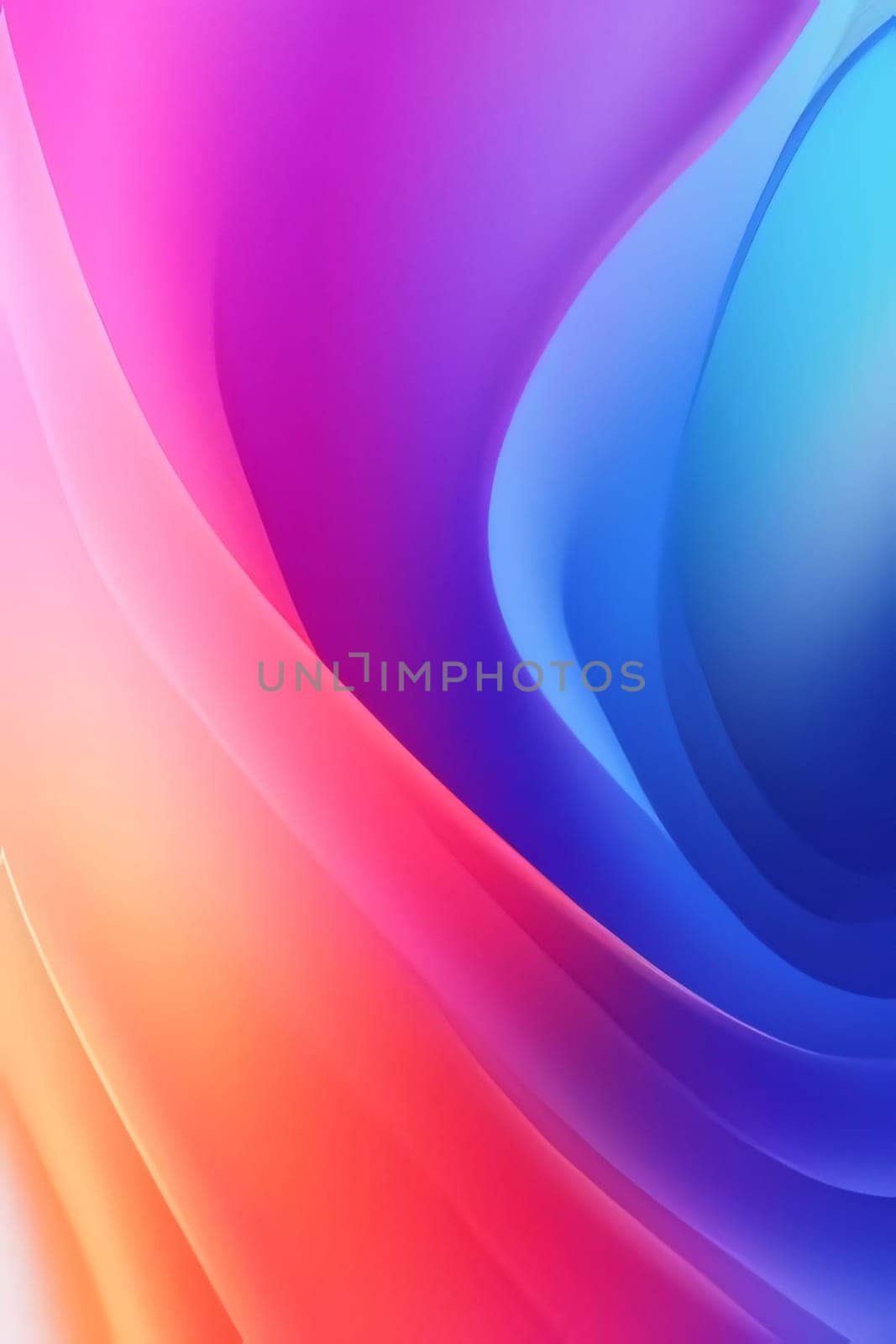 abstract background with smooth lines in blue, orange and pink colors by ThemesS