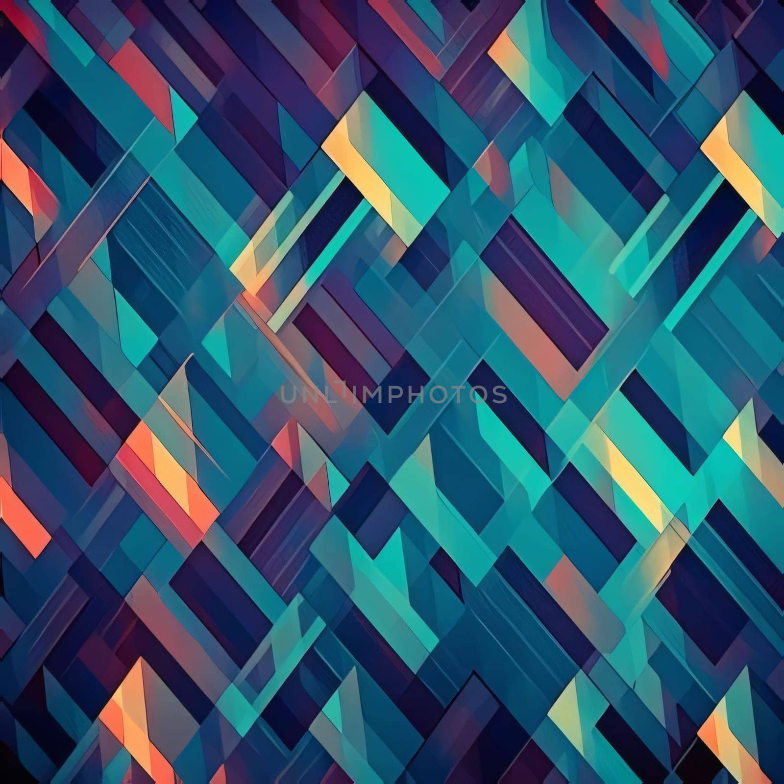Abstract background design: abstract background with geometric pattern in blue and red colors, vector illustration