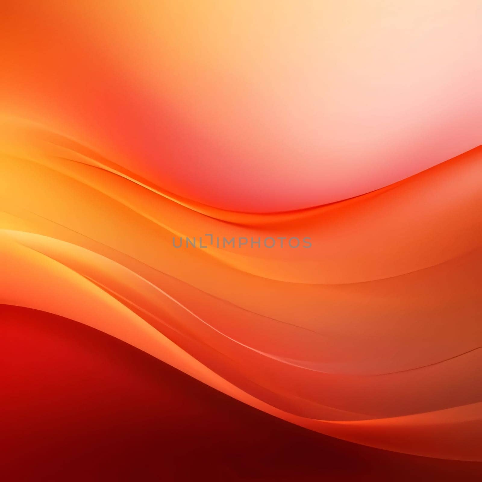 Abstract background design: abstract background with smooth lines in orange and red colors, vector illustration