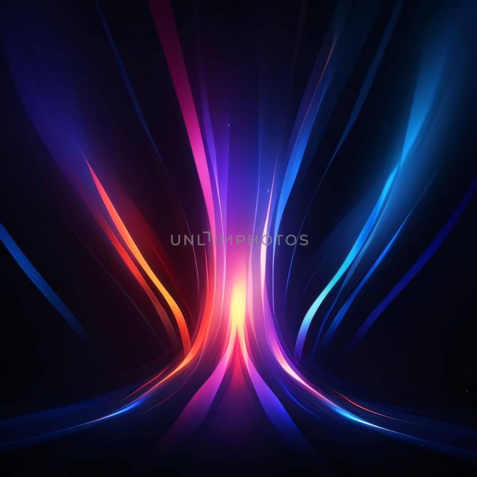 Abstract background with glowing lines and space for your message. Vector illustration by ThemesS