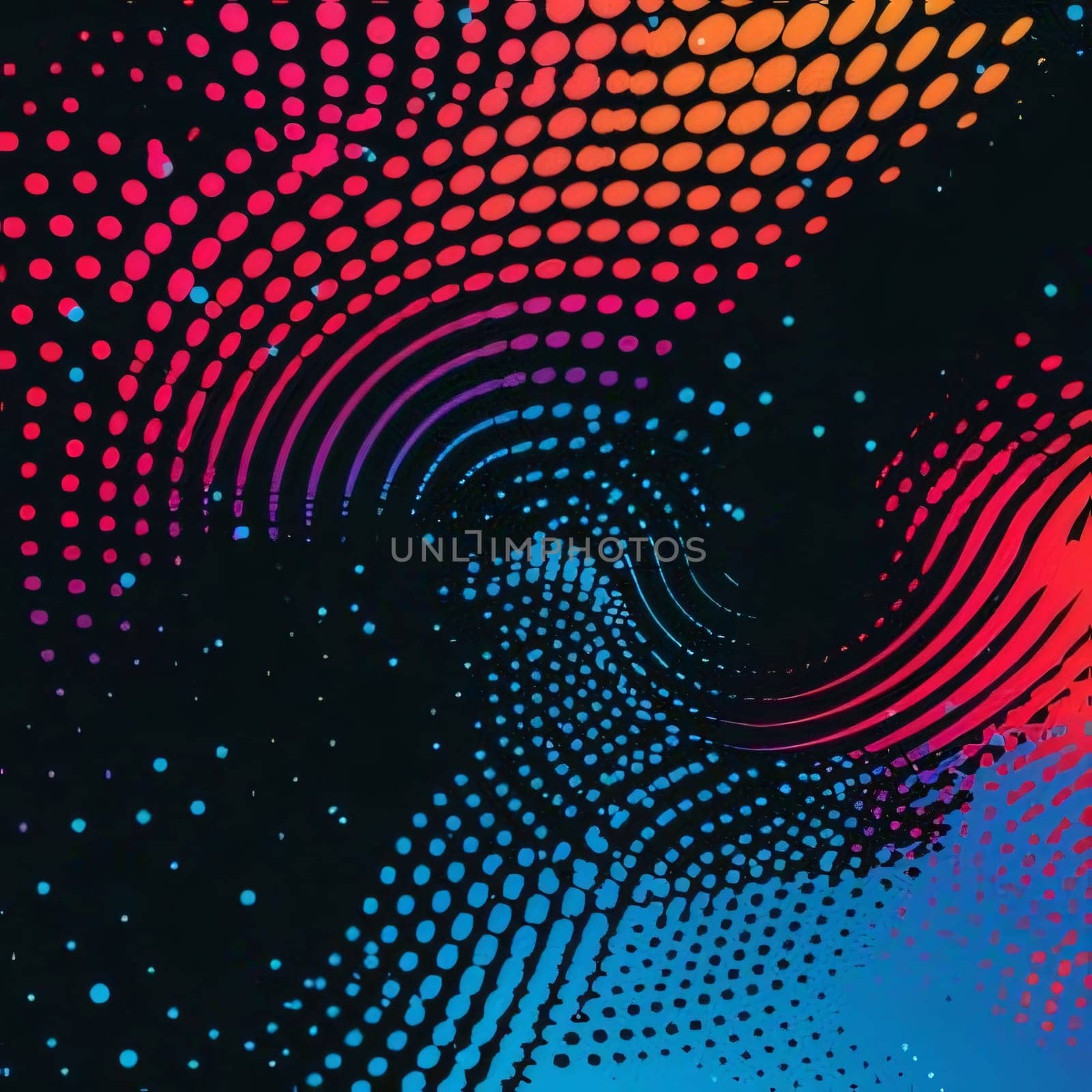 Abstract background with halftone dots. Vector illustration for your design by ThemesS