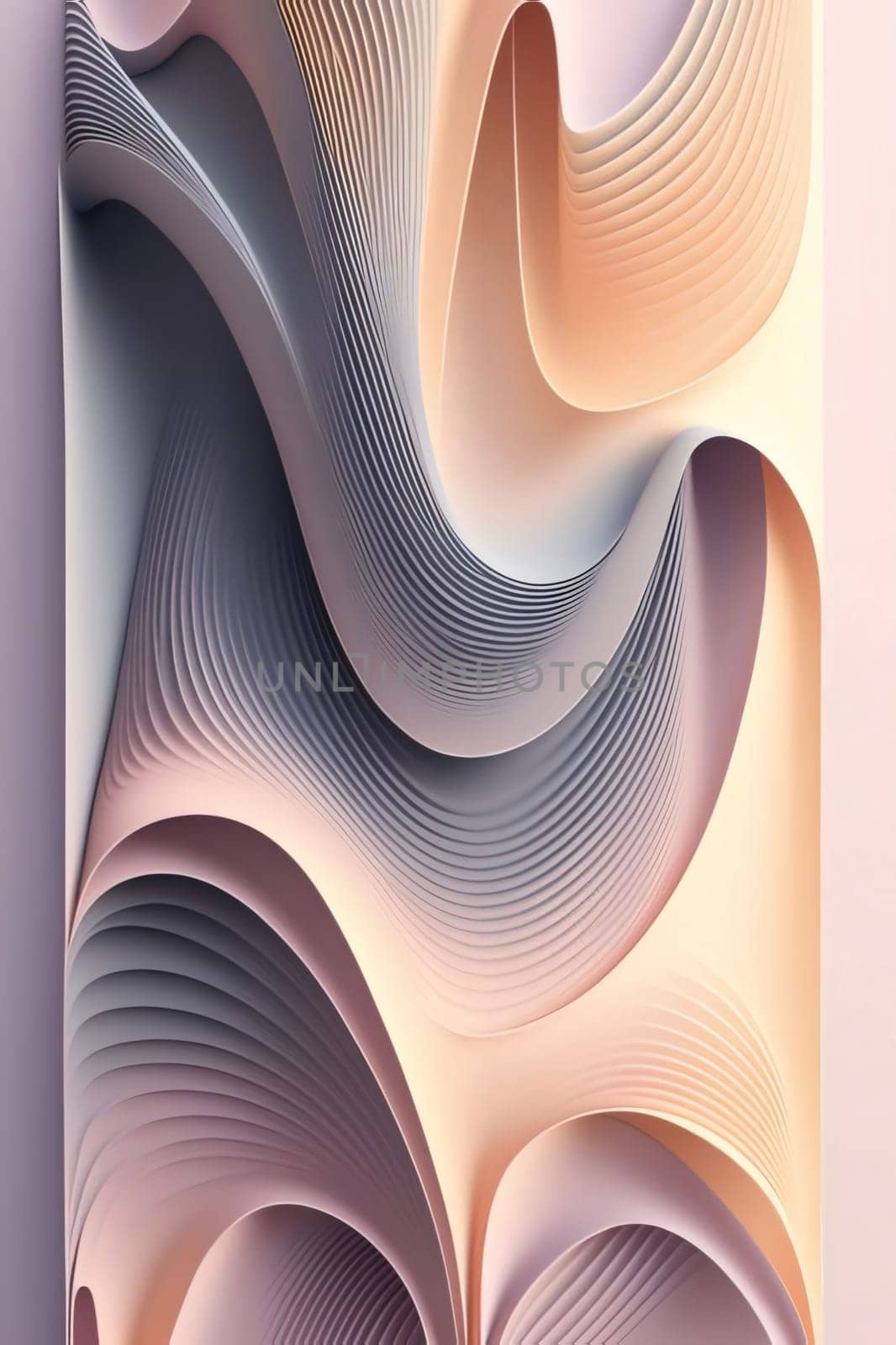 3d render, abstract background with paper cut shapes, computer generated images by ThemesS