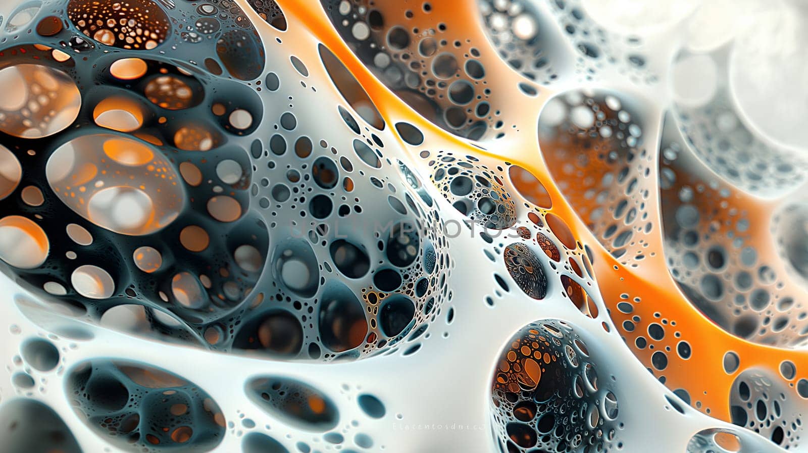A macro view of soap bubbles exhibiting vibrant colors and complex patterns created by light reflecting off their surfaces - Generative AI