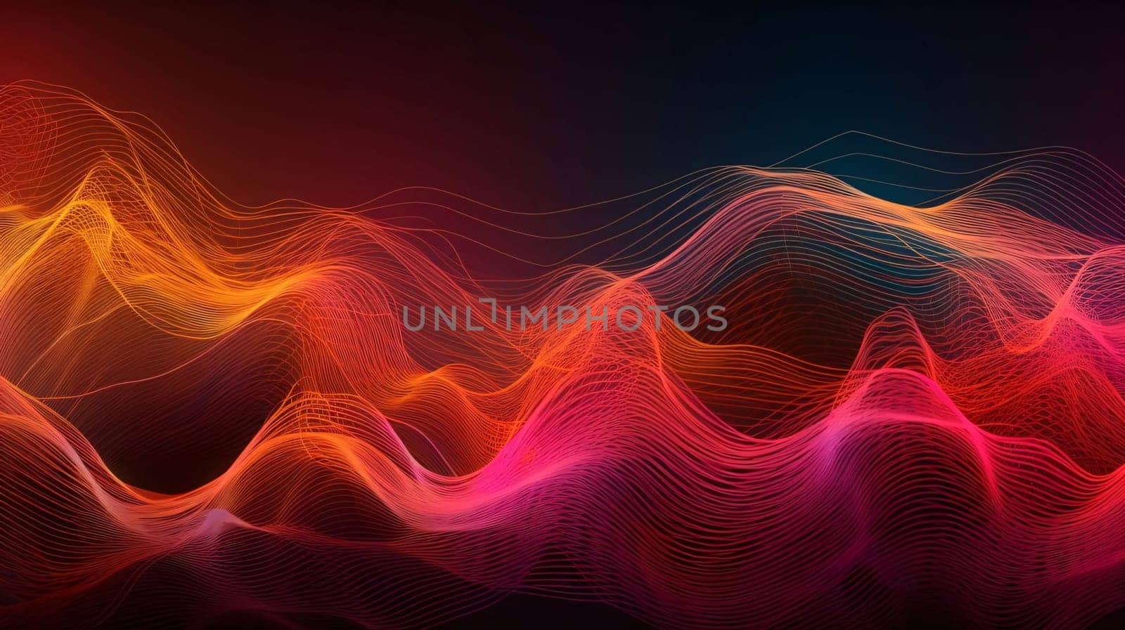 Abstract background design: Abstract colorful background with flowing lines. Vector illustration. Futuristic technology style.