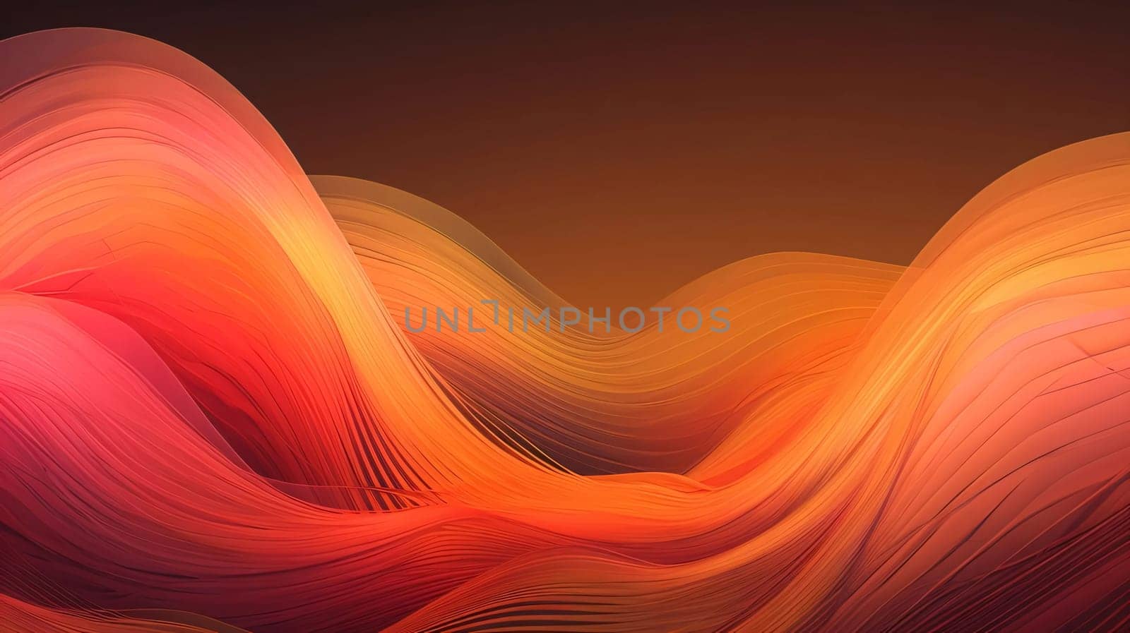 Abstract background design: Abstract wavy background. Vector illustration. Red and orange colors.