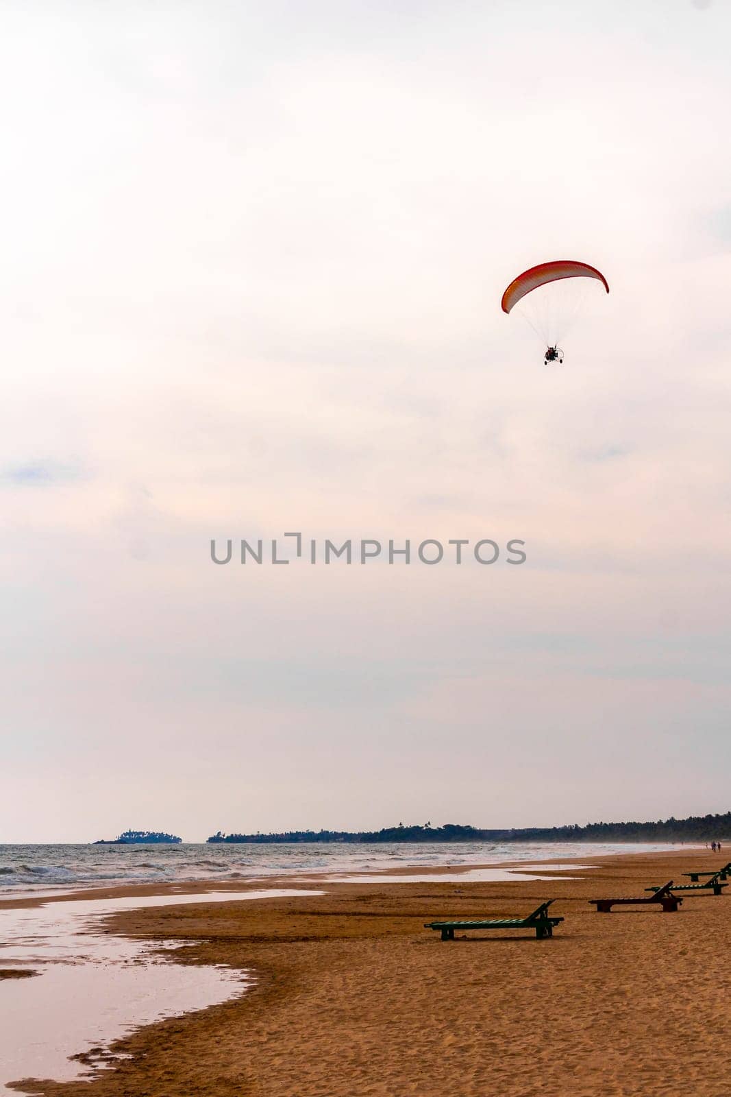 Tropical nature sand water waves fun Bentota Beach Sri Lanka. by Arkadij