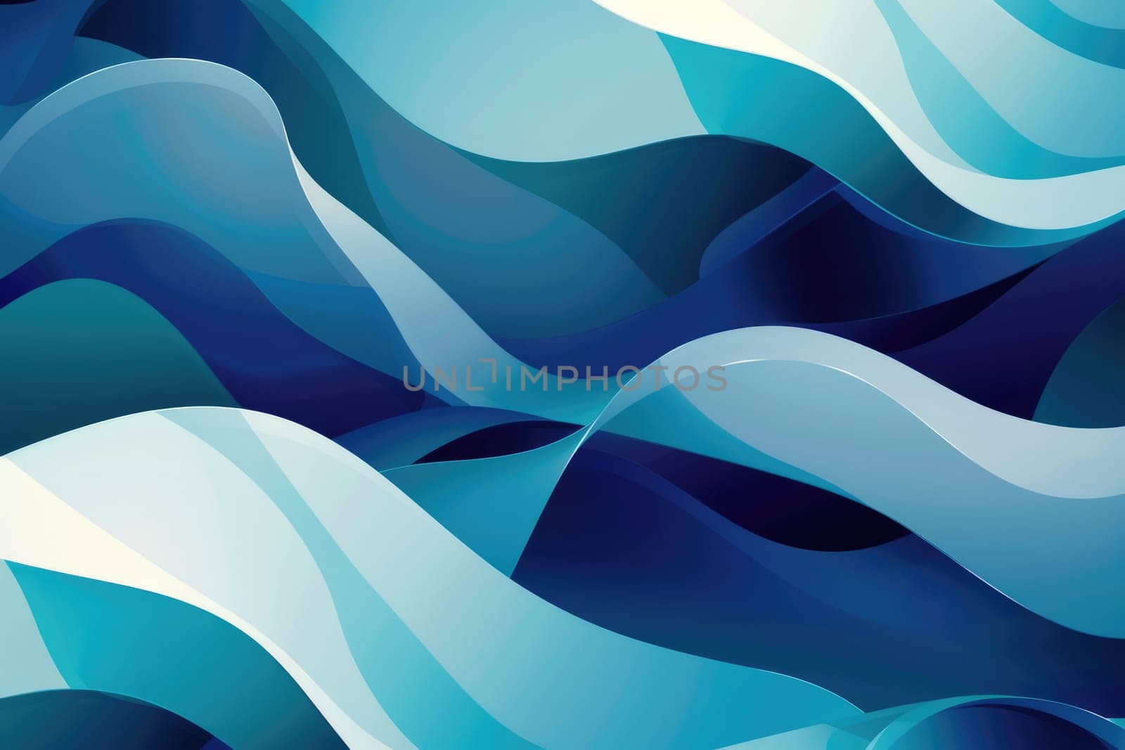 Blue and white abstract waves. AIG51A.