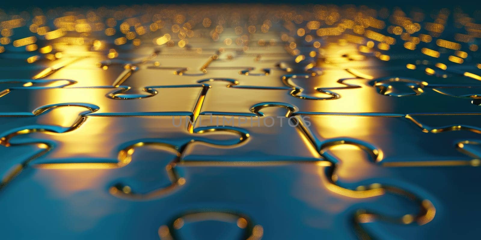 3d render of a puzzle with missing pieces AIG51A.