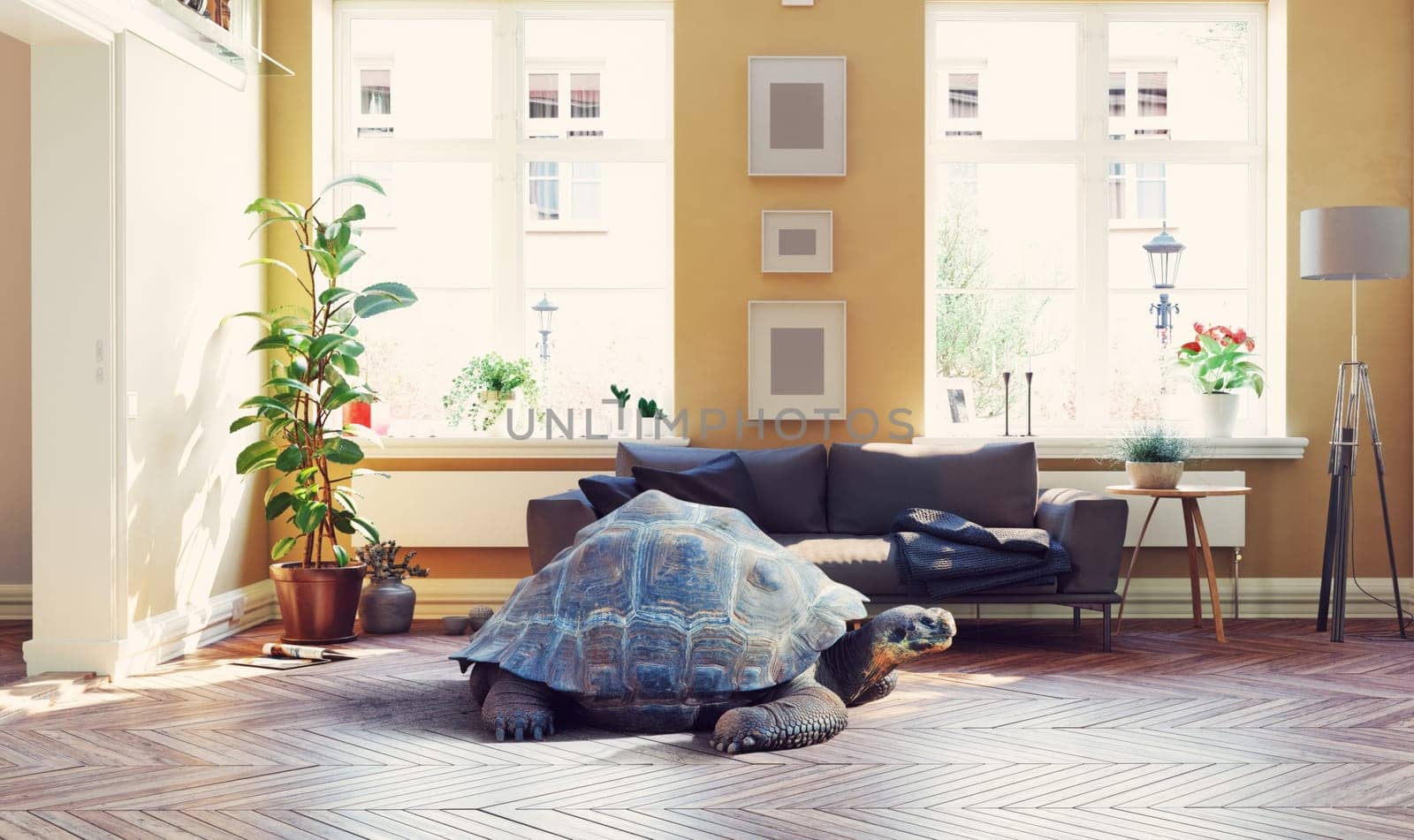 giant turtle in the living room. by vicnt