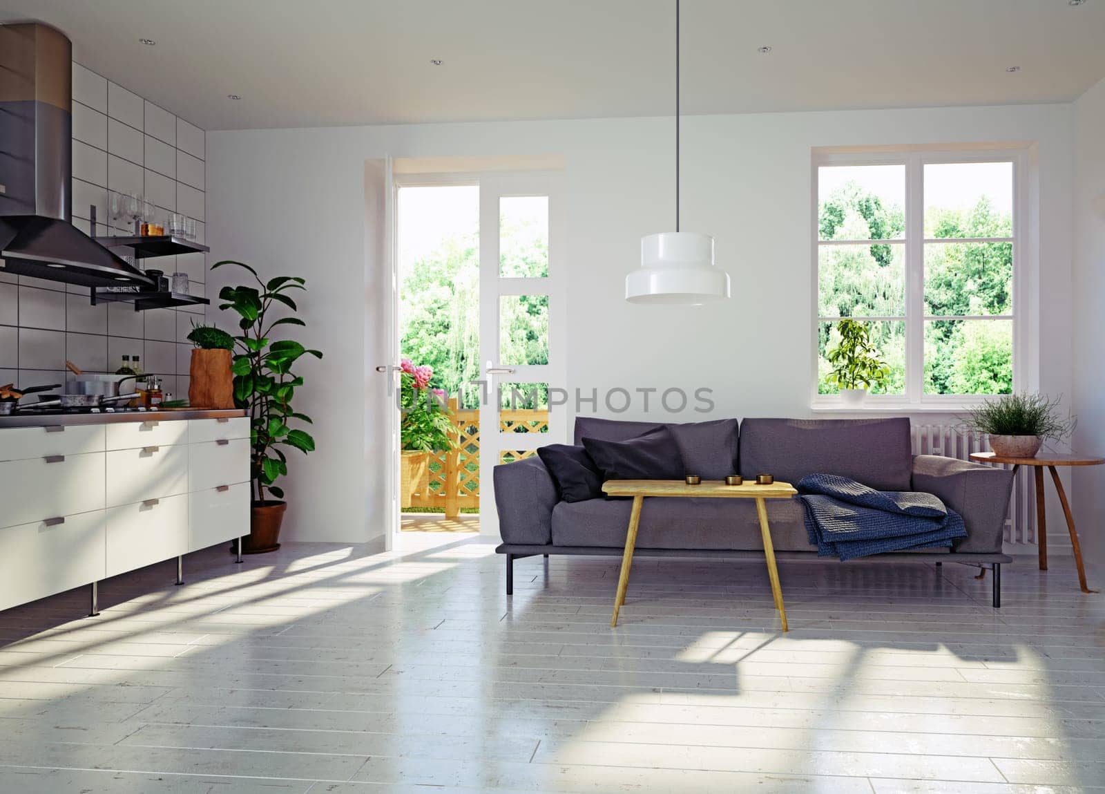 modern living room interior design. by vicnt