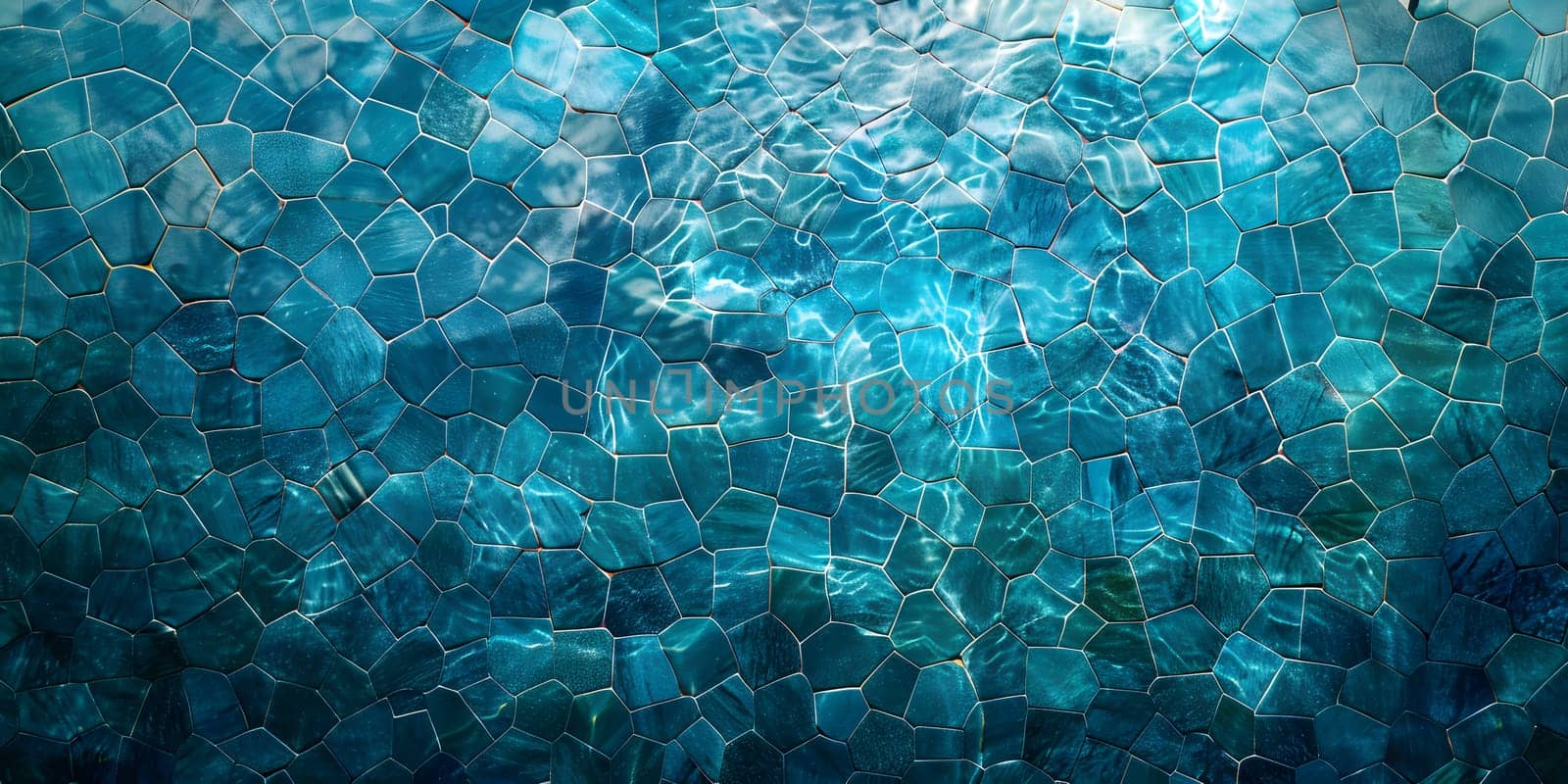 a close up of the water in a swimming pool by Nadtochiy
