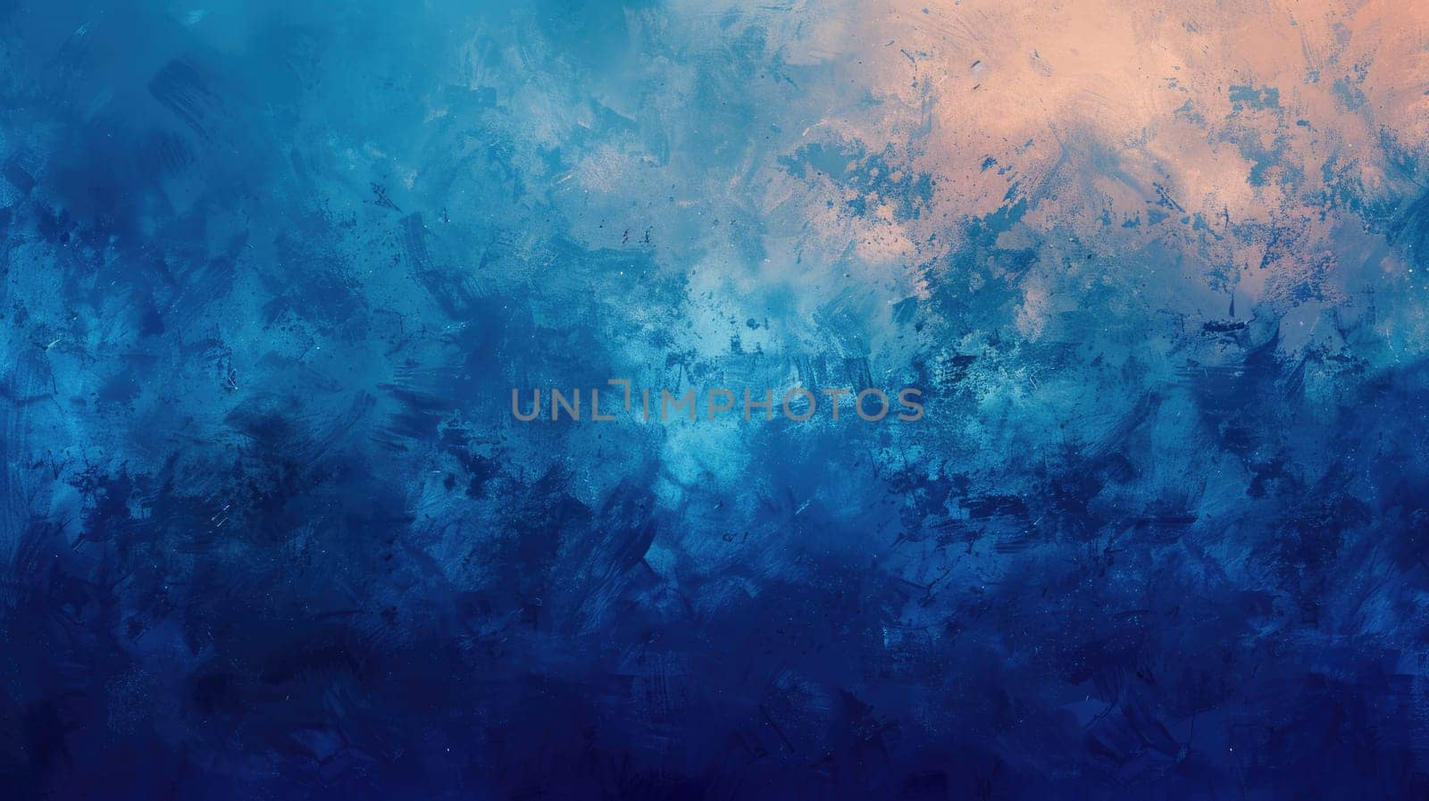 The sky resembles a galaxy with an array of clouds in shades of blue, purple, violet, and magenta. The cumulus formations create an artlike scene, with hues of electric blue and water AIG50
