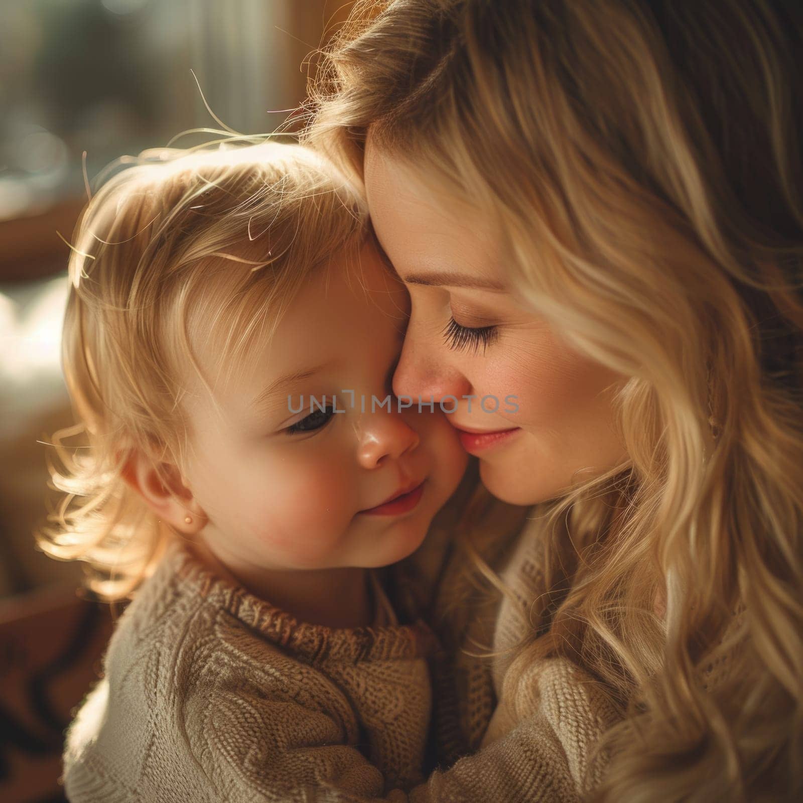 Happy young mom hold in hands cute baby show love care. Smiling biracial mother embrace cuddle small newborn infant child. Motherhood, childcare concept. ai generated