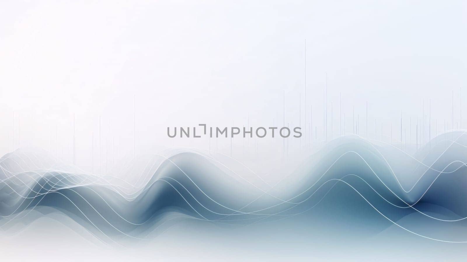 Abstract background design: abstract blue background with smooth lines and waves. Vector illustration.