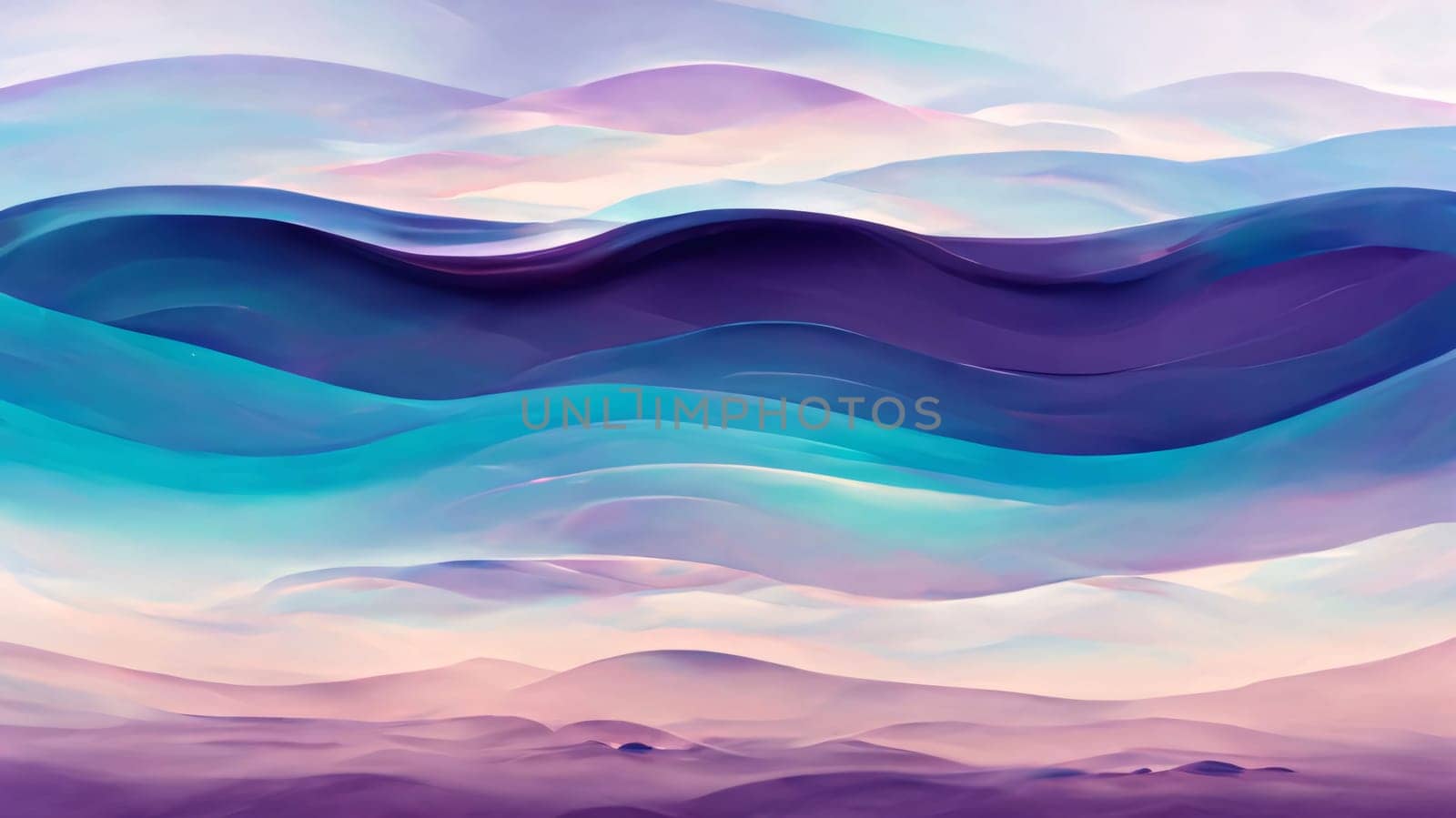 abstract background with smooth wavy lines in purple and blue colors by ThemesS