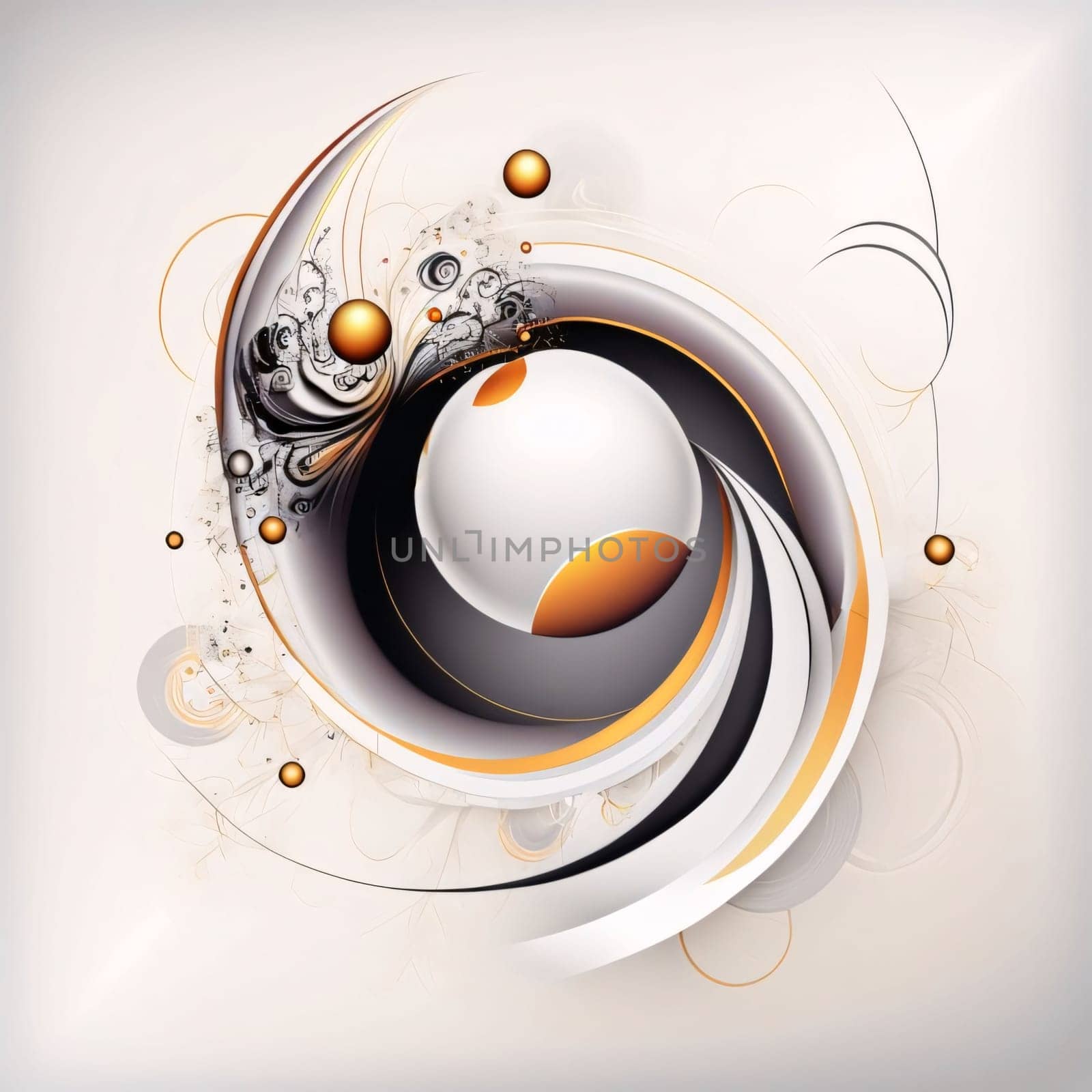 Abstract background design: Abstract background with circles and place for your text. Vector illustration.