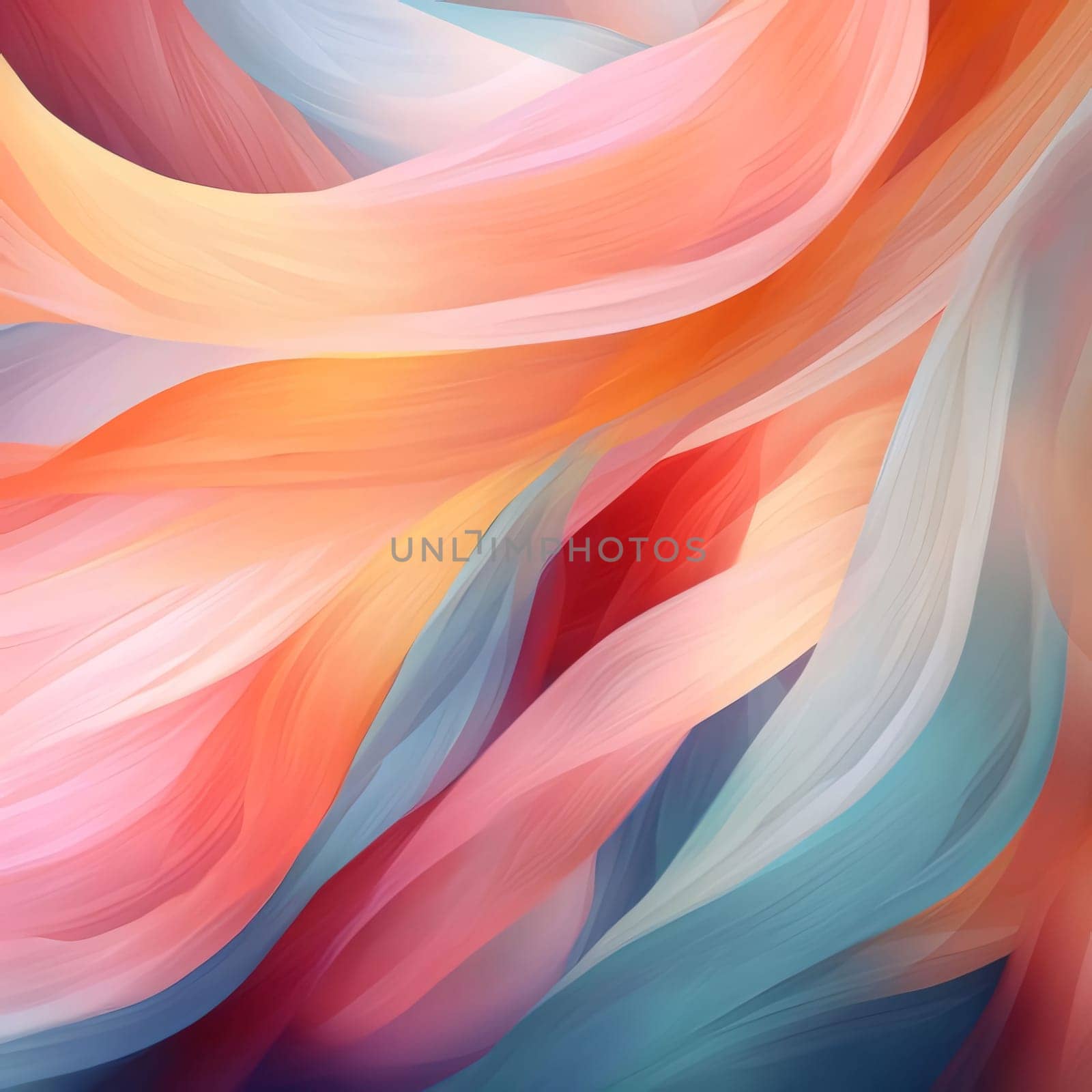 Abstract background design: abstract background with smooth lines in orange, blue and pink colors