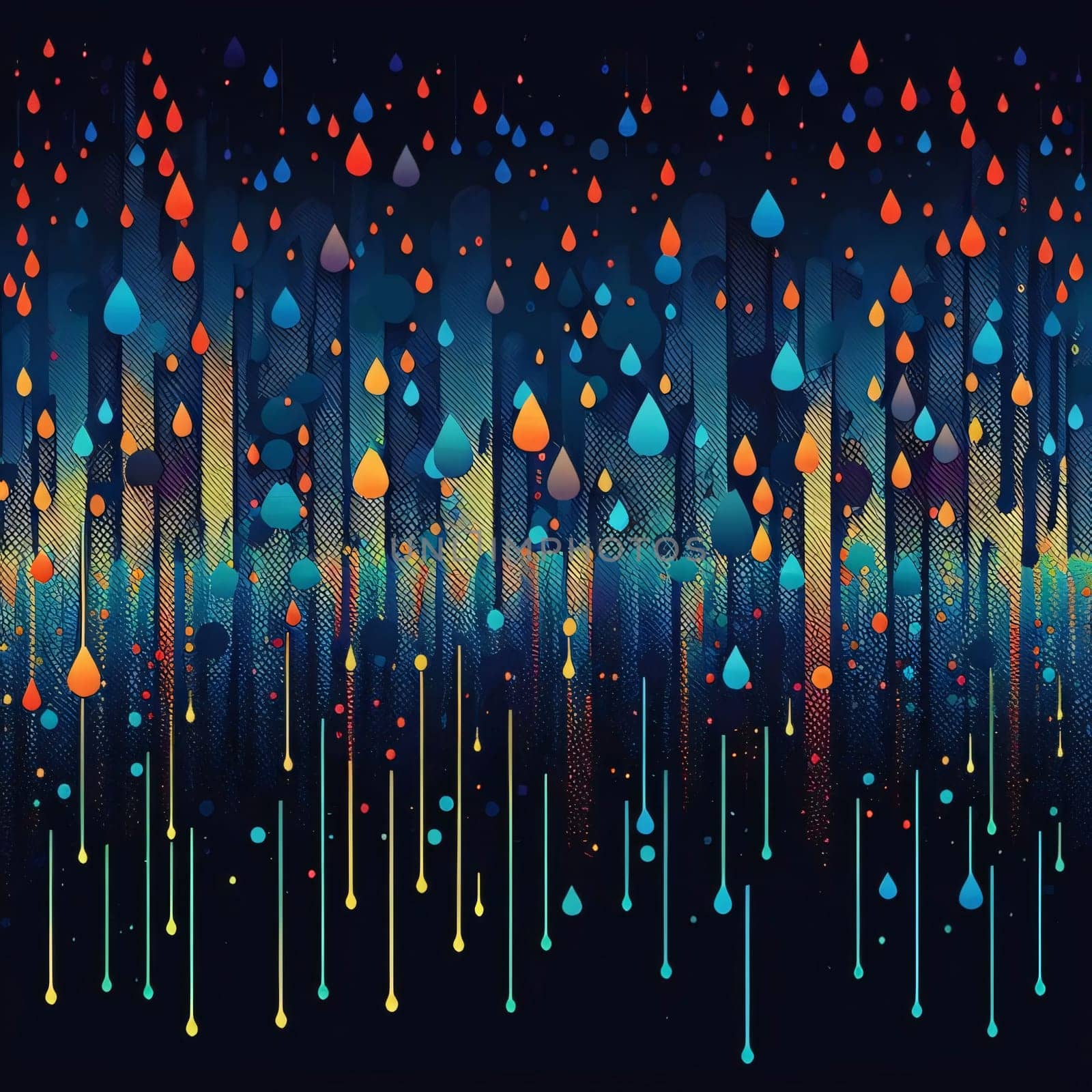 Abstract background design: abstract background with colorful drops and waves, vector illustration eps10