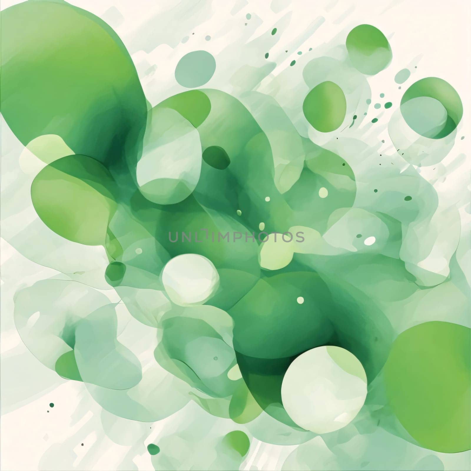 Abstract background design: Abstract watercolor vector background. Hand drawn illustration with green paint splashes.
