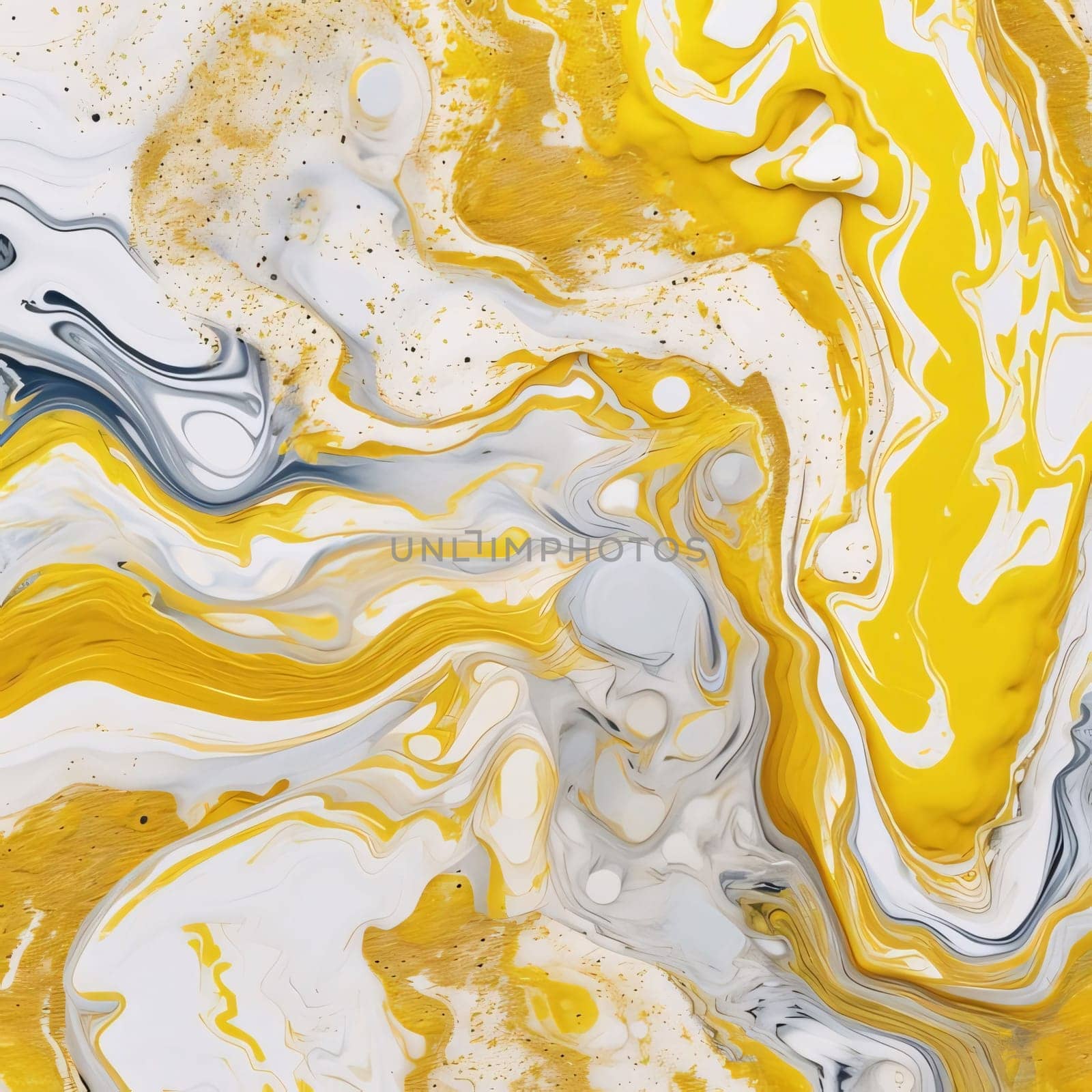 Abstract background design: Marble abstract acrylic background. Agate ripple pattern. Gold powder.