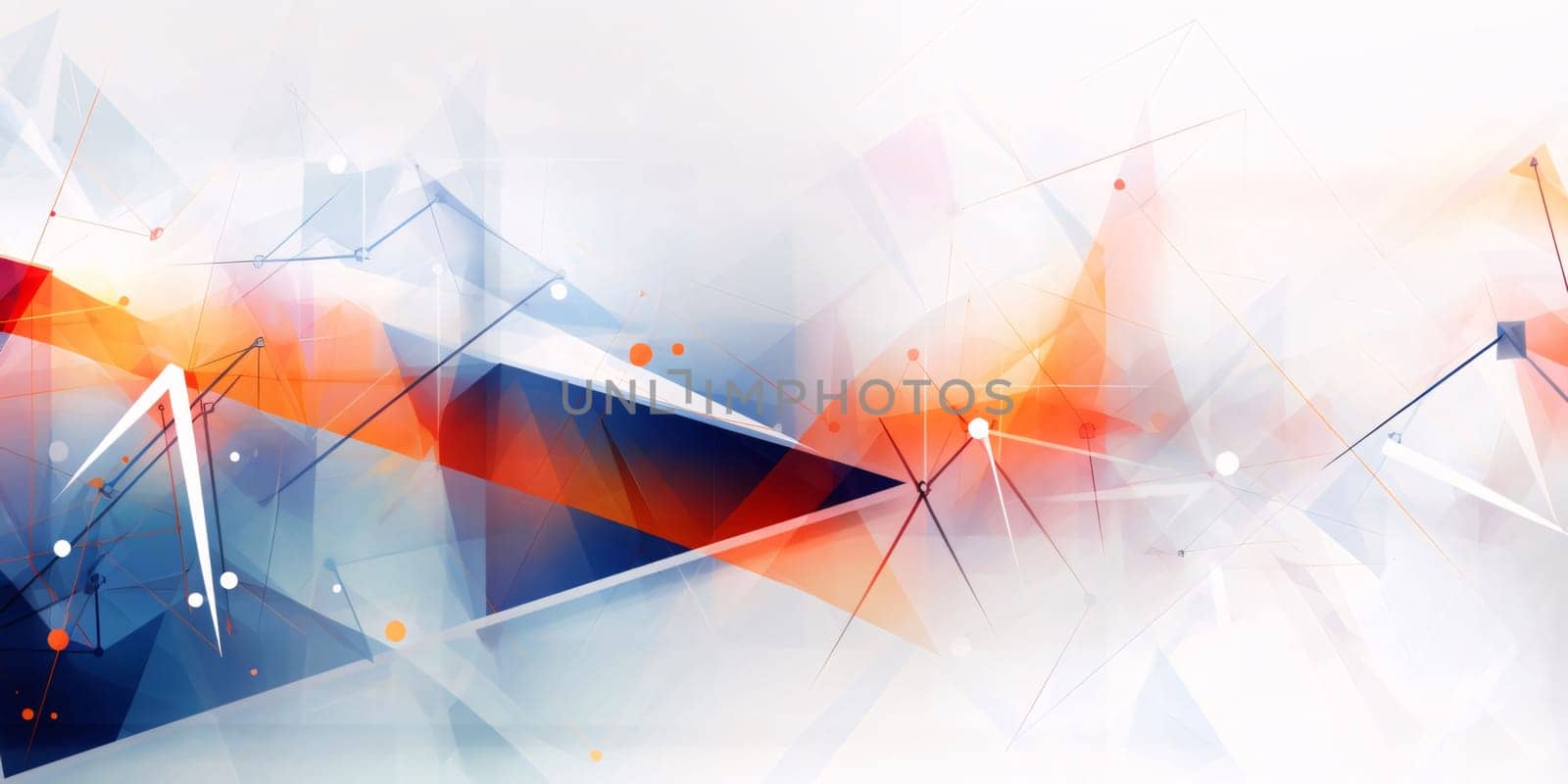 Abstract background with geometric shapes. Futuristic technology style. Vector illustration by ThemesS